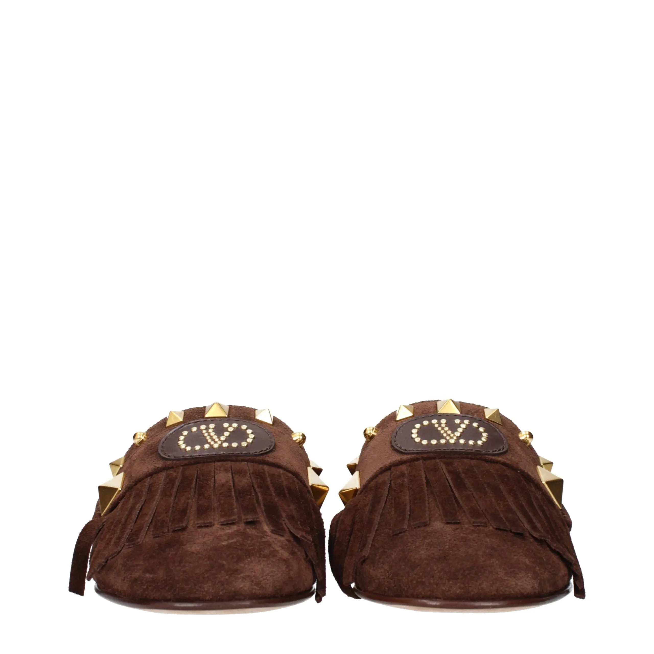 Valentino Garavani Brown Leather Slippers sold by Siebentaschen product image thumbnail 3