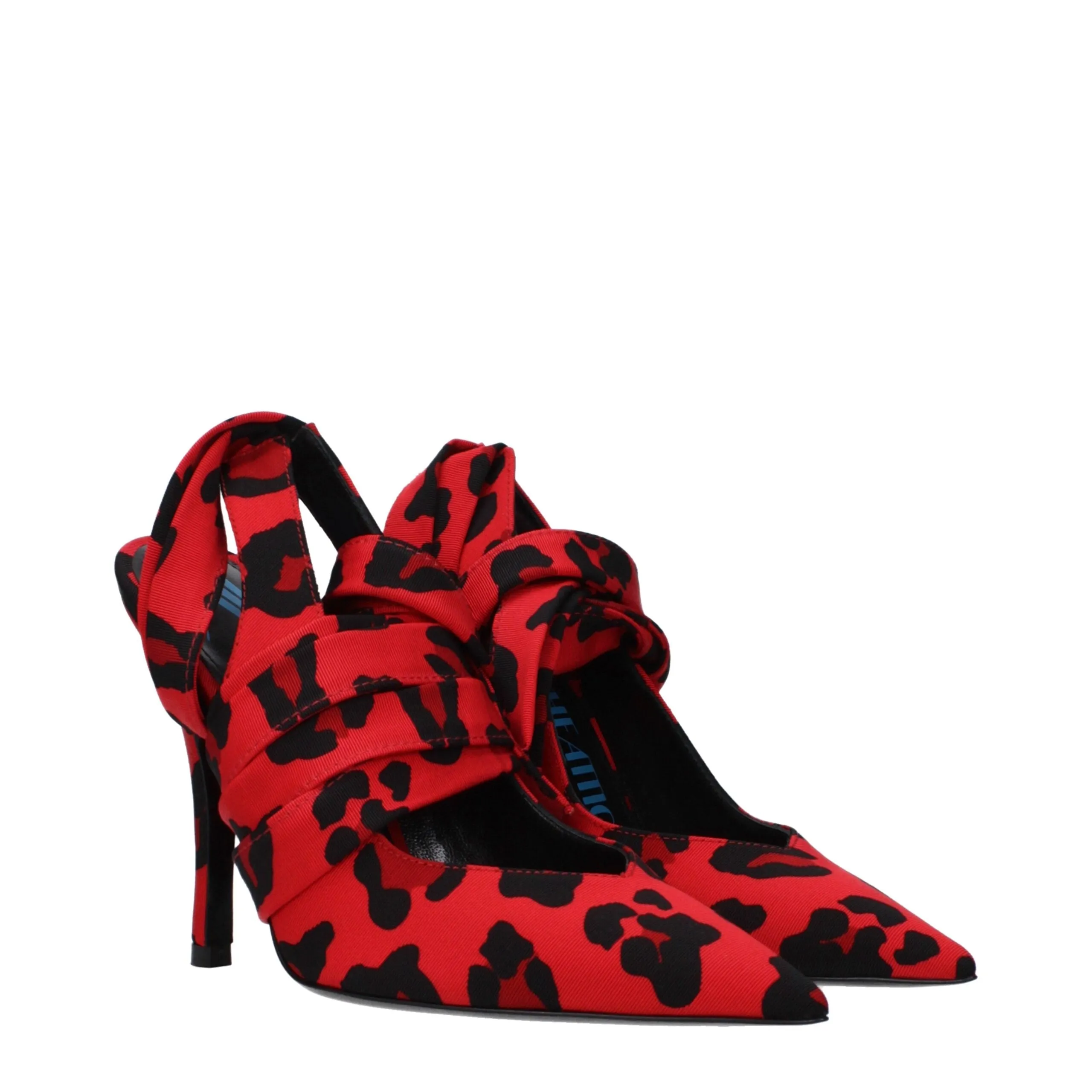 The Attico Red Fabric High Heel Pumps sold by Siebentaschen product image thumbnail 2