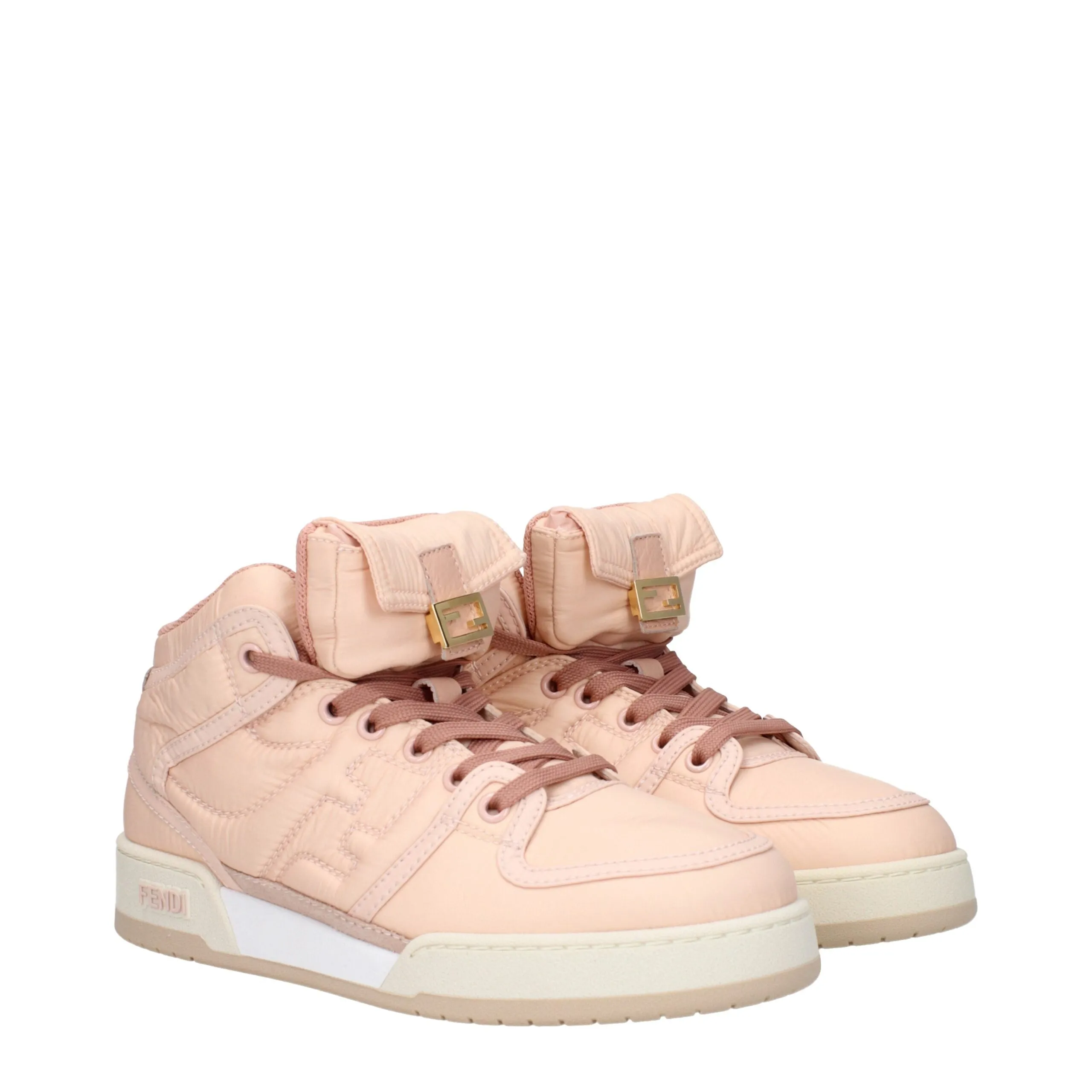 Fendi Pink Nylon High Top Sneakers sold by Siebentaschen product image thumbnail 2