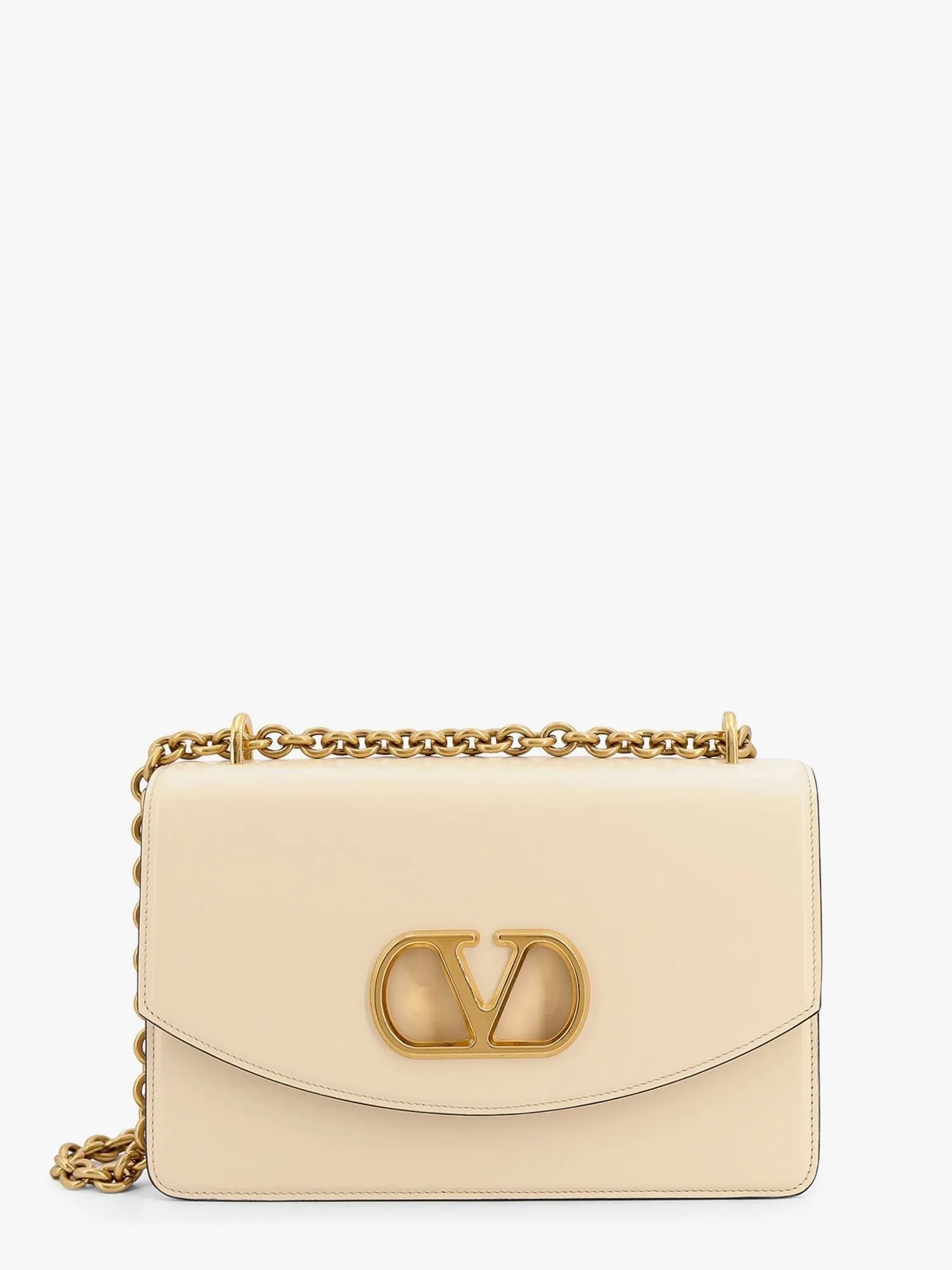 Valentino Garavani Vain leather shoulder bag with vlogo signature detail sold by Siebentaschen