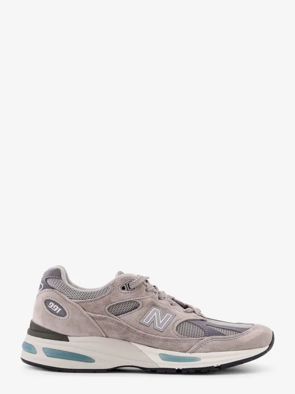 New Balance 991 suede and mesh running sneakers sold by Siebentaschen
