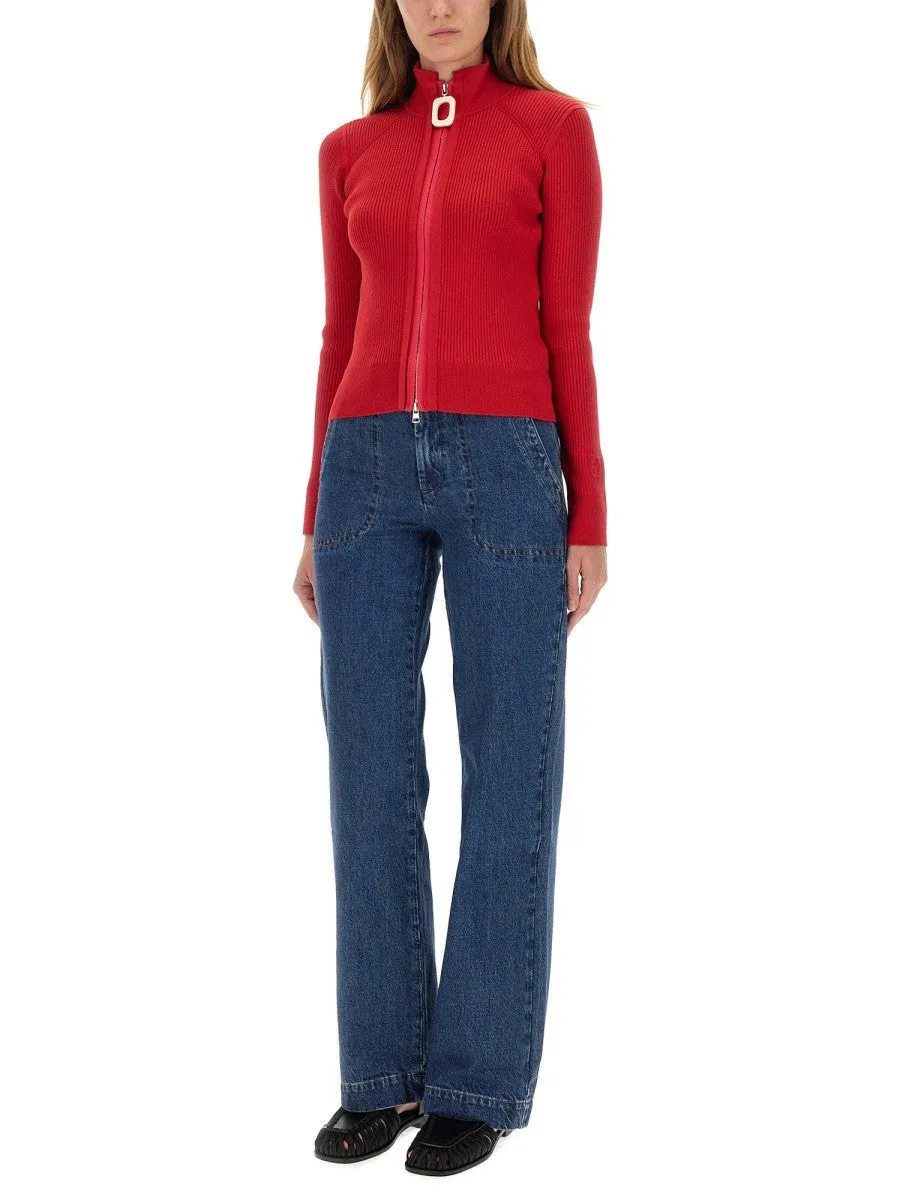 jw anderson FITTED CARDIGAN WITH ZIPPER sold by Siebentaschen product image thumbnail 4