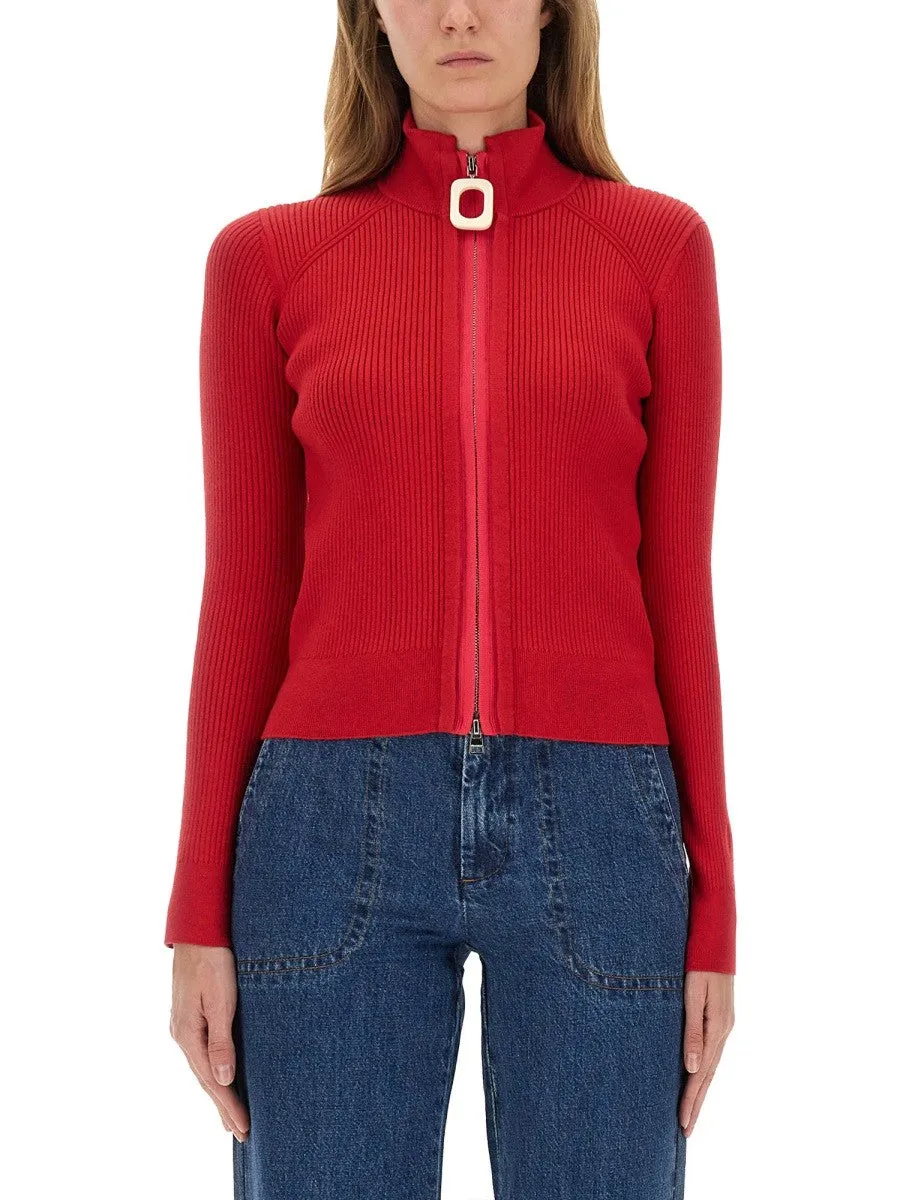 jw anderson FITTED CARDIGAN WITH ZIPPER sold by Siebentaschen product image thumbnail 3