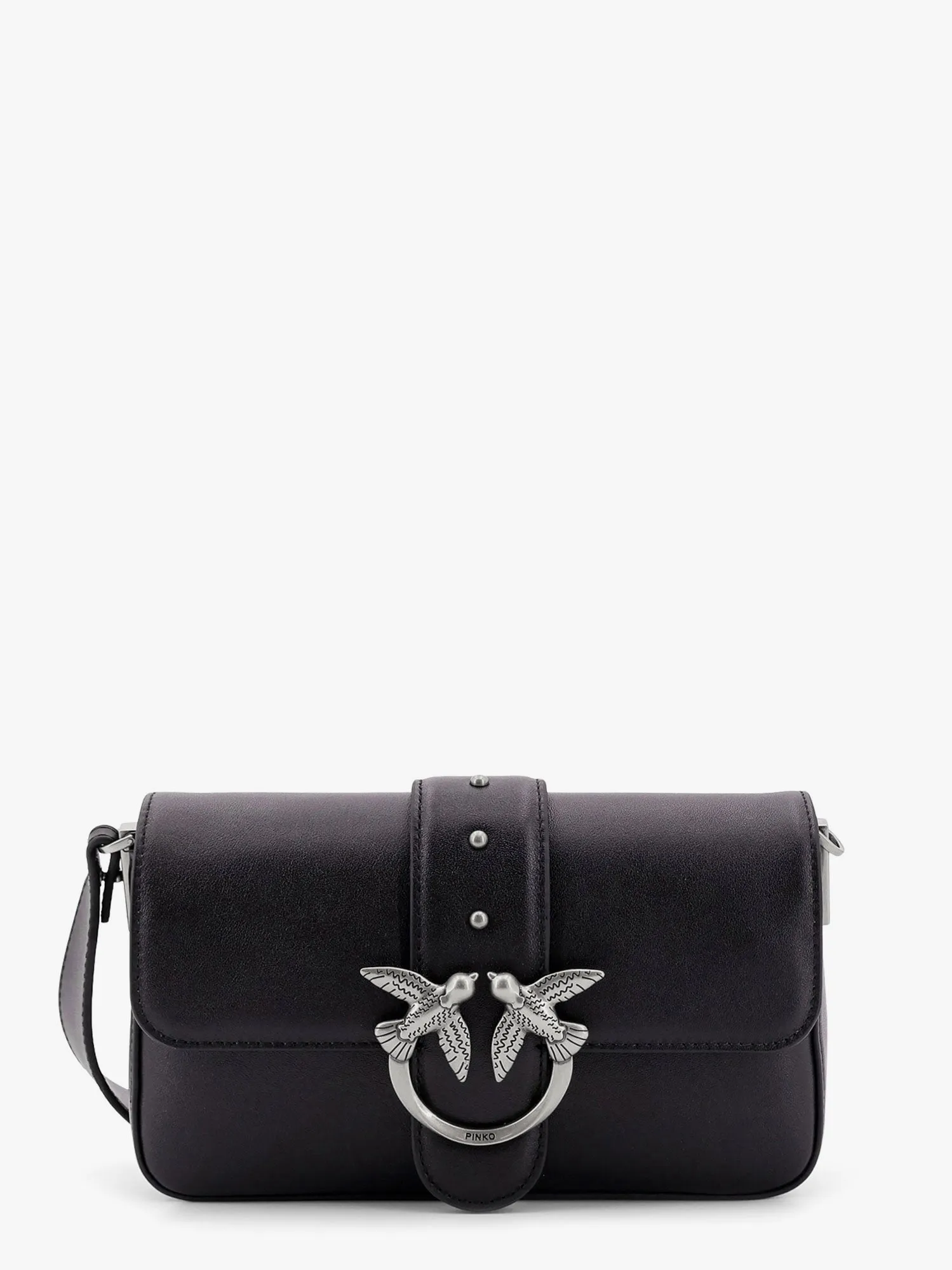 Pinko Love one mini leather shoulder bag sold by Siebentaschen