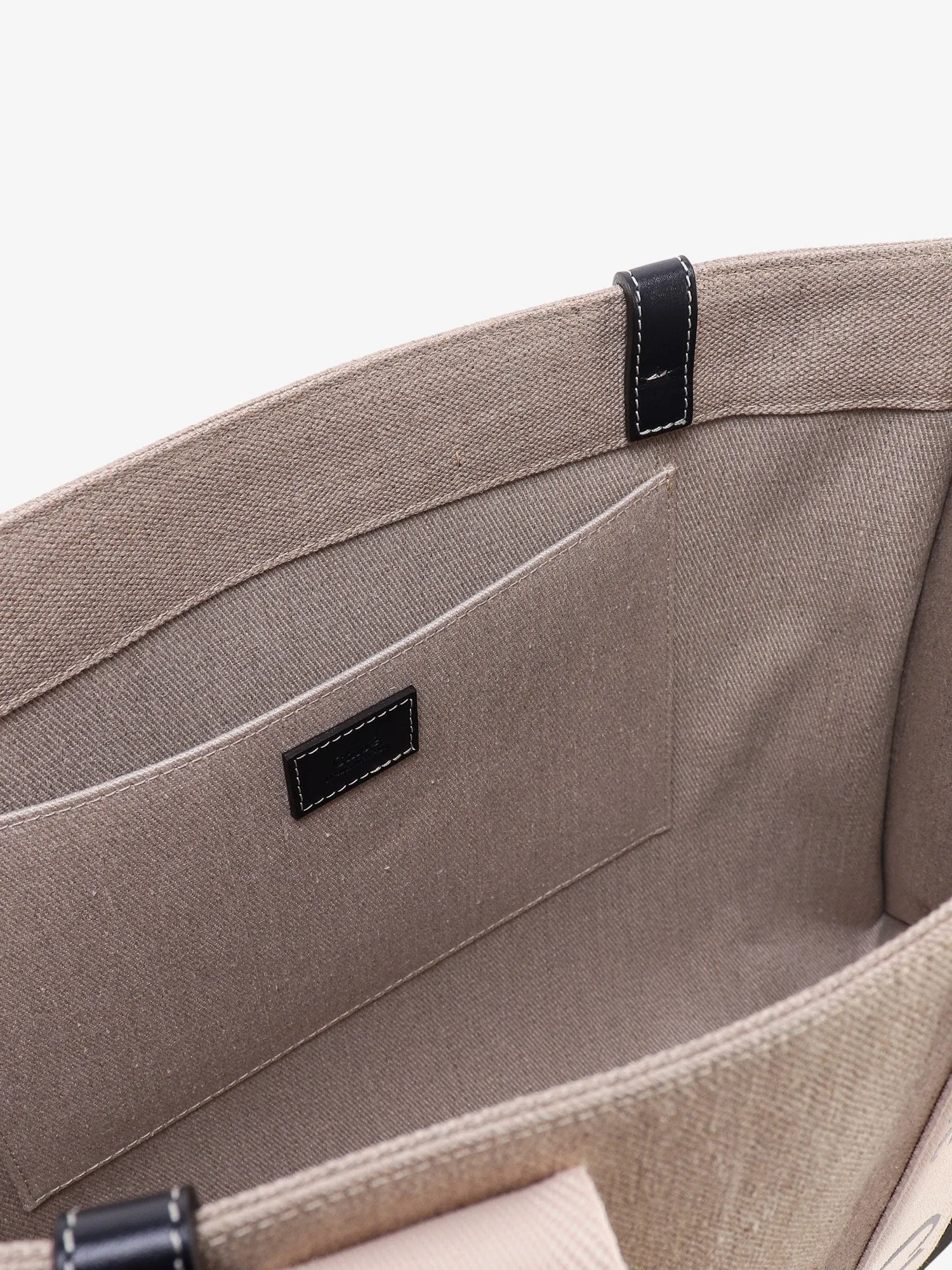 CHLOE' Linen shoulder bag with logo print sold by Siebentaschen product image thumbnail 4