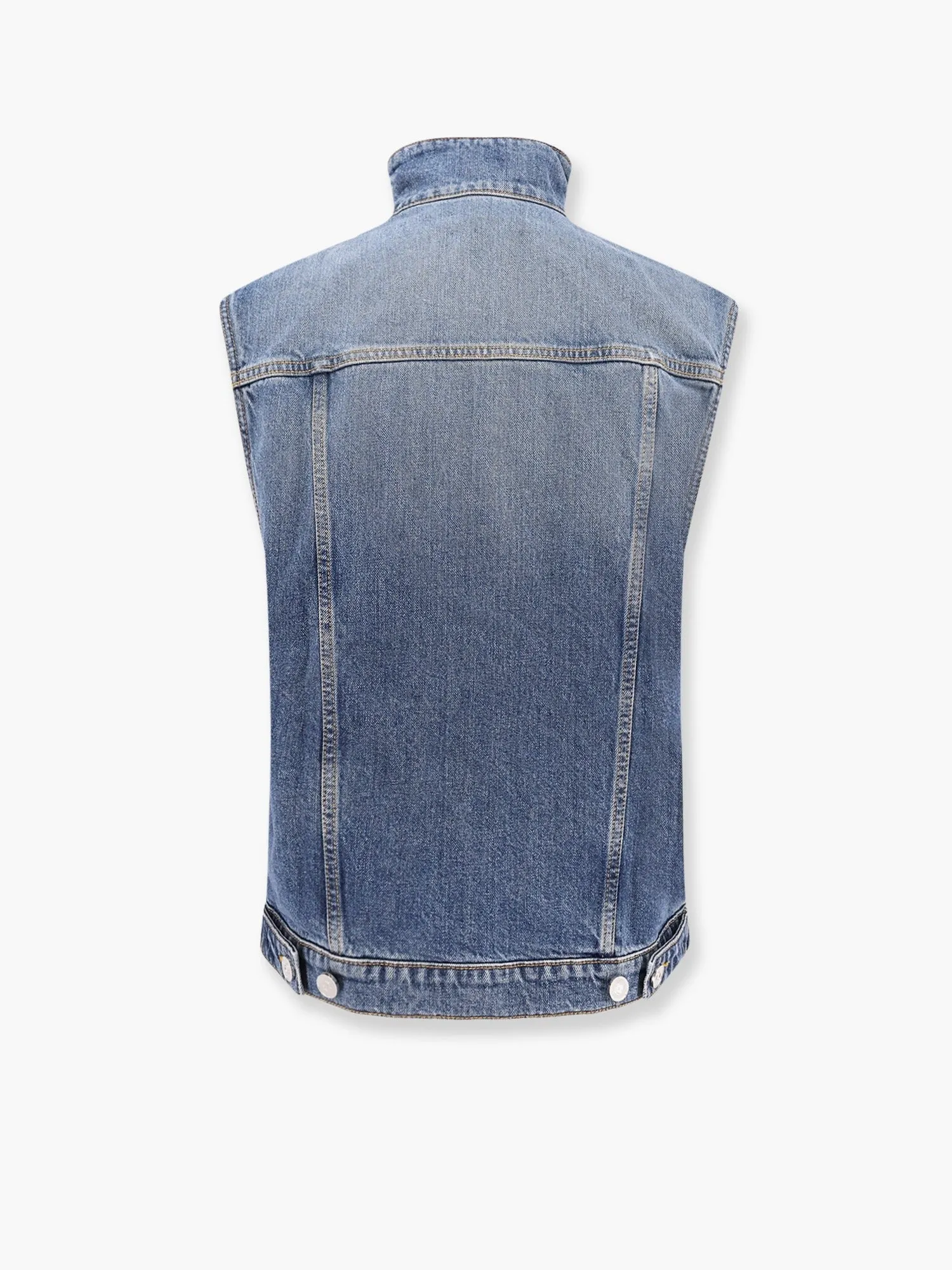 ALAIA Stone washed denim sleeveless jacket sold by Siebentaschen product image thumbnail 5