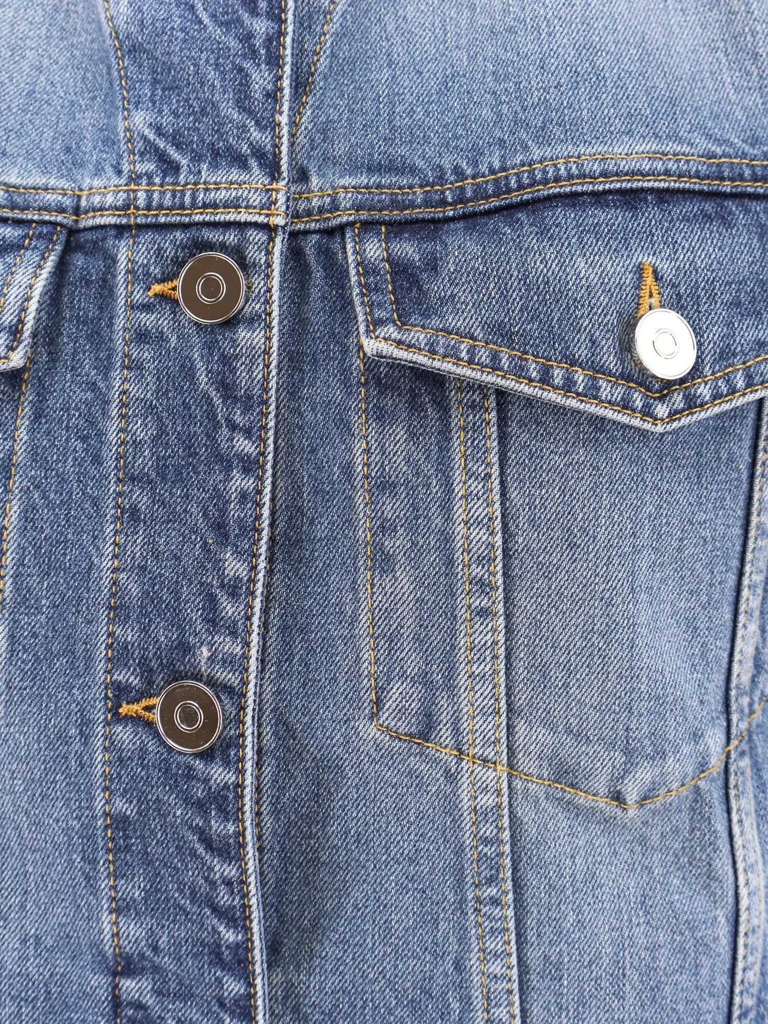 ALAIA Stone washed denim sleeveless jacket sold by Siebentaschen product image thumbnail 4