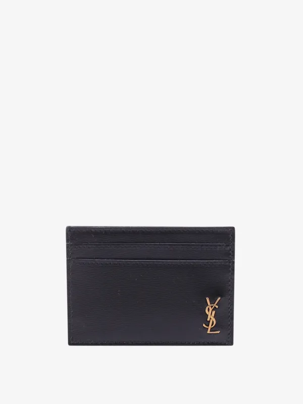 Saint Laurent Leather card holder sold by Siebentaschen