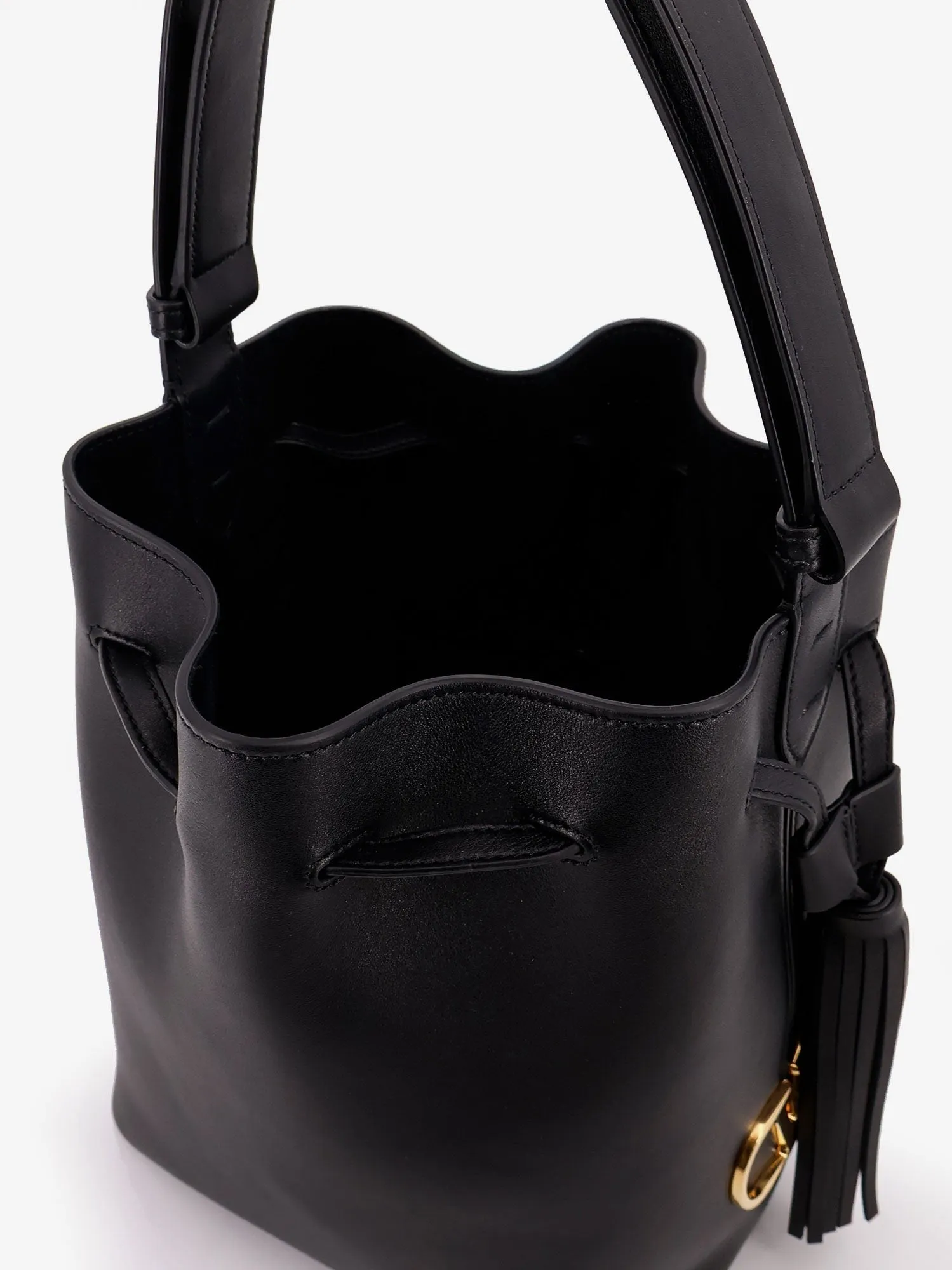 Valentino Garavani So Seau leather bucket bag with meatl Vlogo sold by Siebentaschen product image thumbnail 5