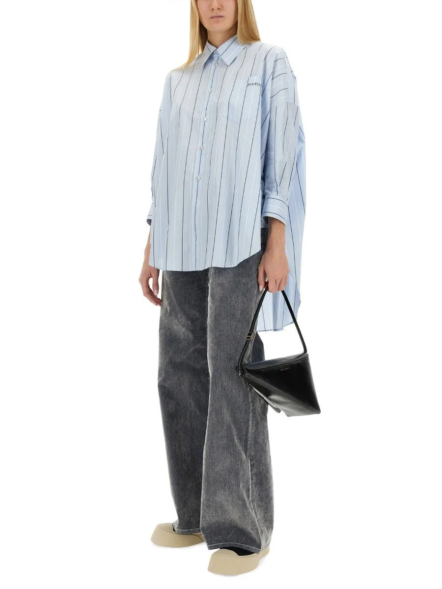 Marni ASYMMETRICAL STRIPED SHIRT sold by Siebentaschen product image thumbnail 2