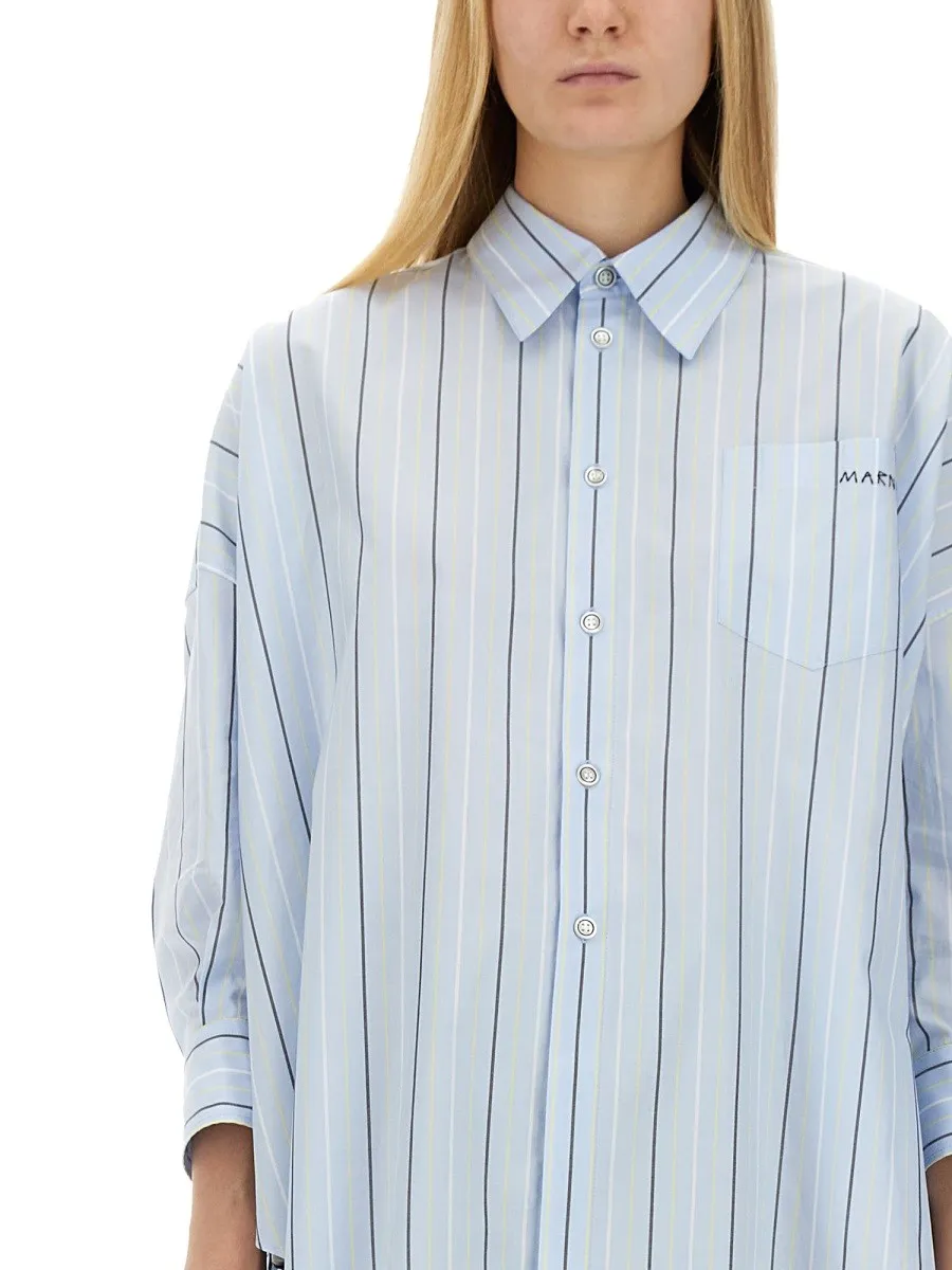 Marni ASYMMETRICAL STRIPED SHIRT sold by Siebentaschen product image thumbnail 4