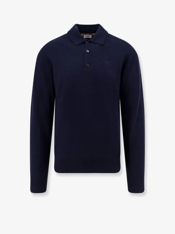 Burberry Cashmere polo sweater made by Burberry