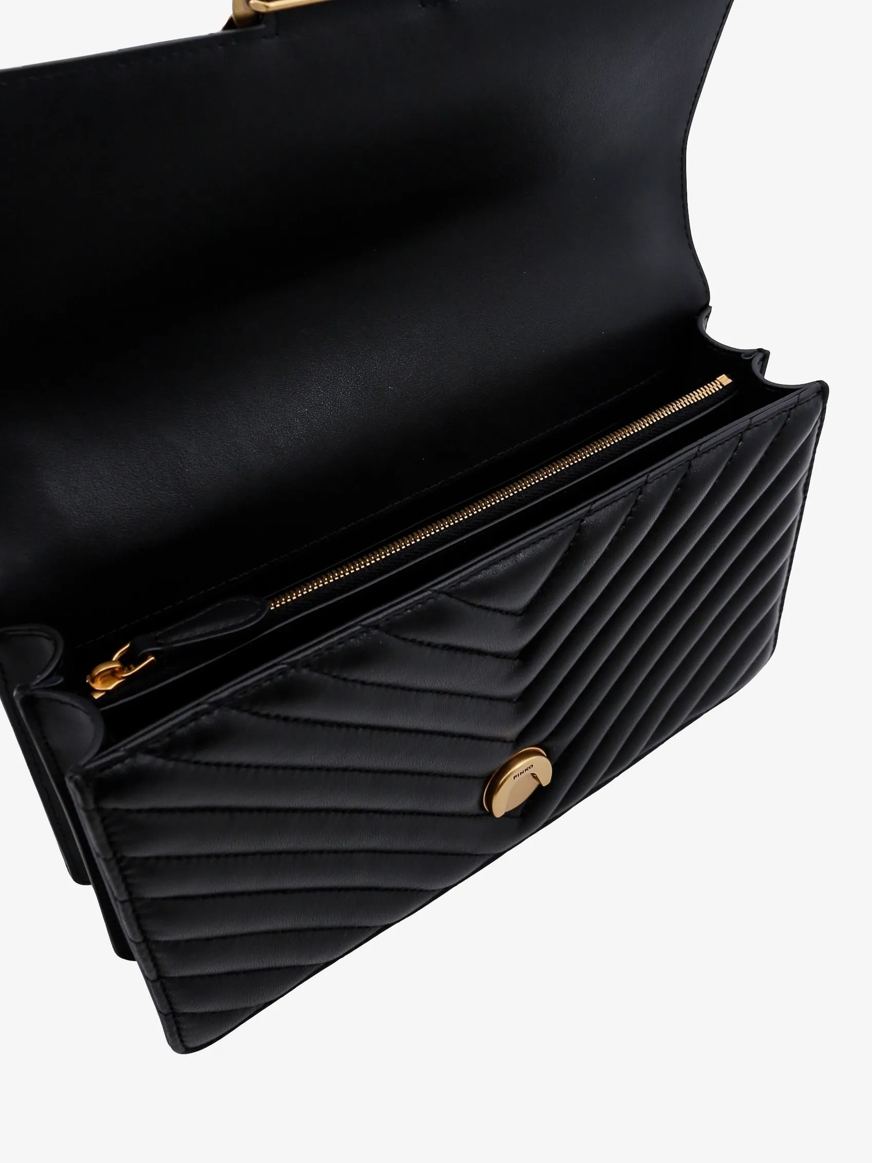 Pinko Love One matelassé leather shoulder bag sold by Siebentaschen product image thumbnail 4