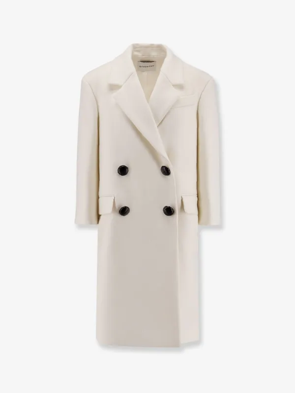 Givenchy Double-breasted wool coat sold by Siebentaschen