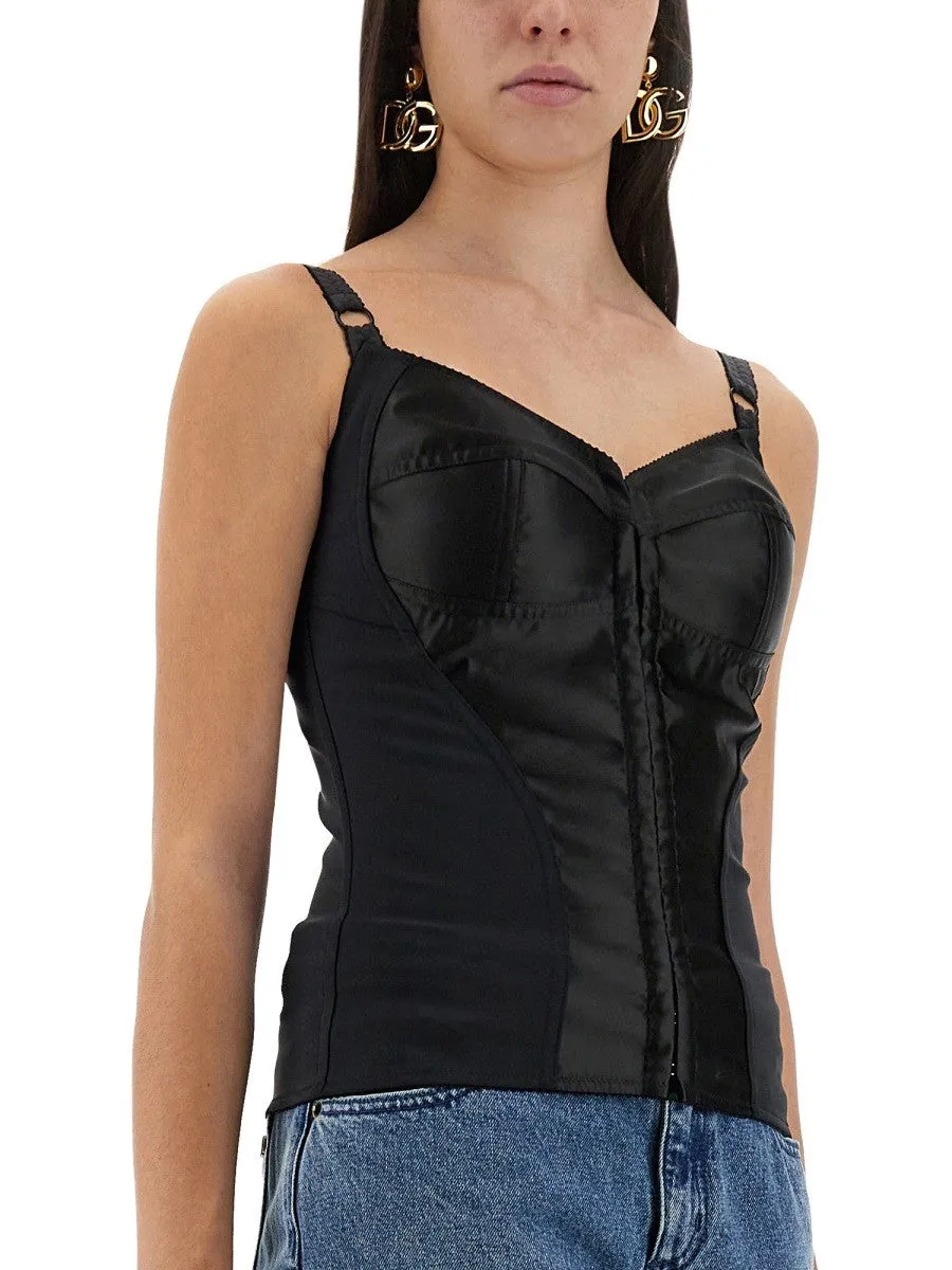 Dolce & Gabbana SATIN BUSTIER TOP sold by Siebentaschen product image thumbnail 4