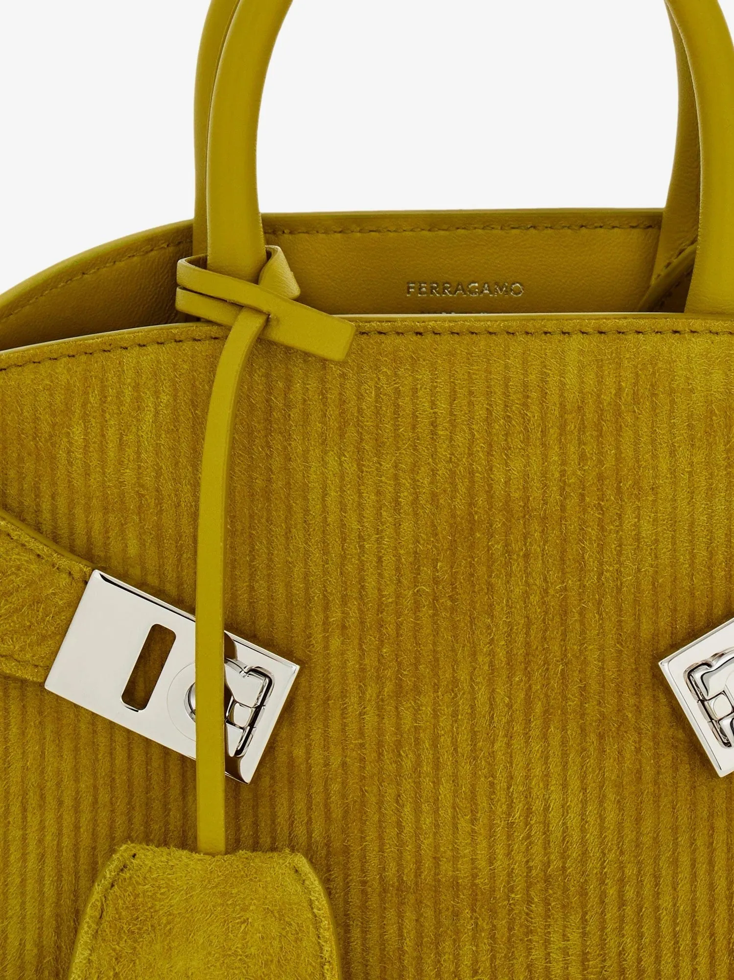 Ferragamo Hug Mini ribbed suede shoulder bag sold by Siebentaschen product image thumbnail 5