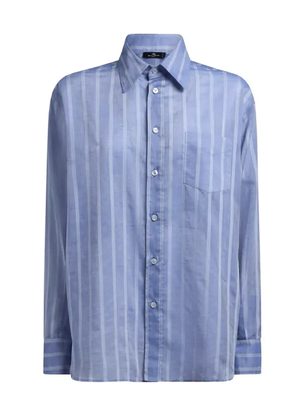 Etro STRIPED COTTON SHIRT sold by Siebentaschen
