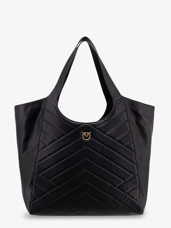 Pinko Quilted leather shoulder bag sold by Siebentaschen
