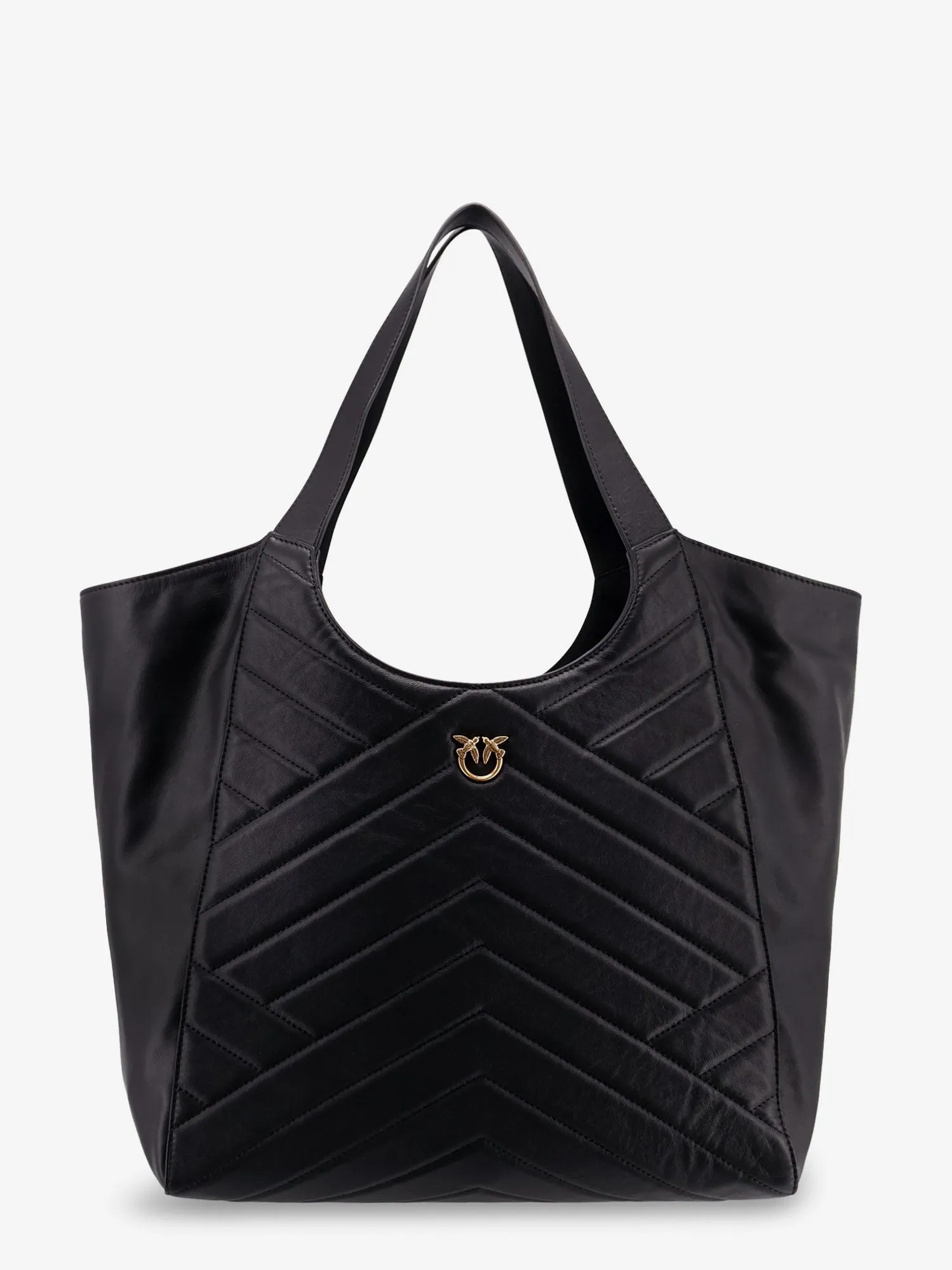 Pinko Quilted leather shoulder bag sold by Siebentaschen