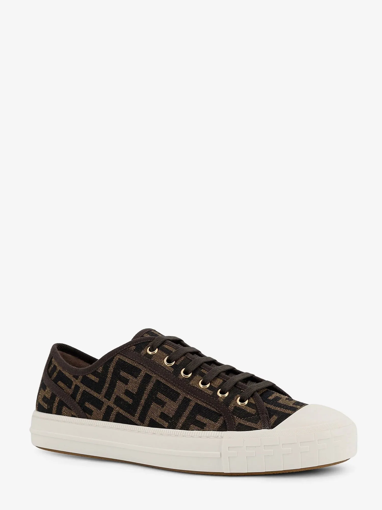 Fendi Fendi Domino FF jacquard fabric sneakers sold by Siebentaschen product image thumbnail 2