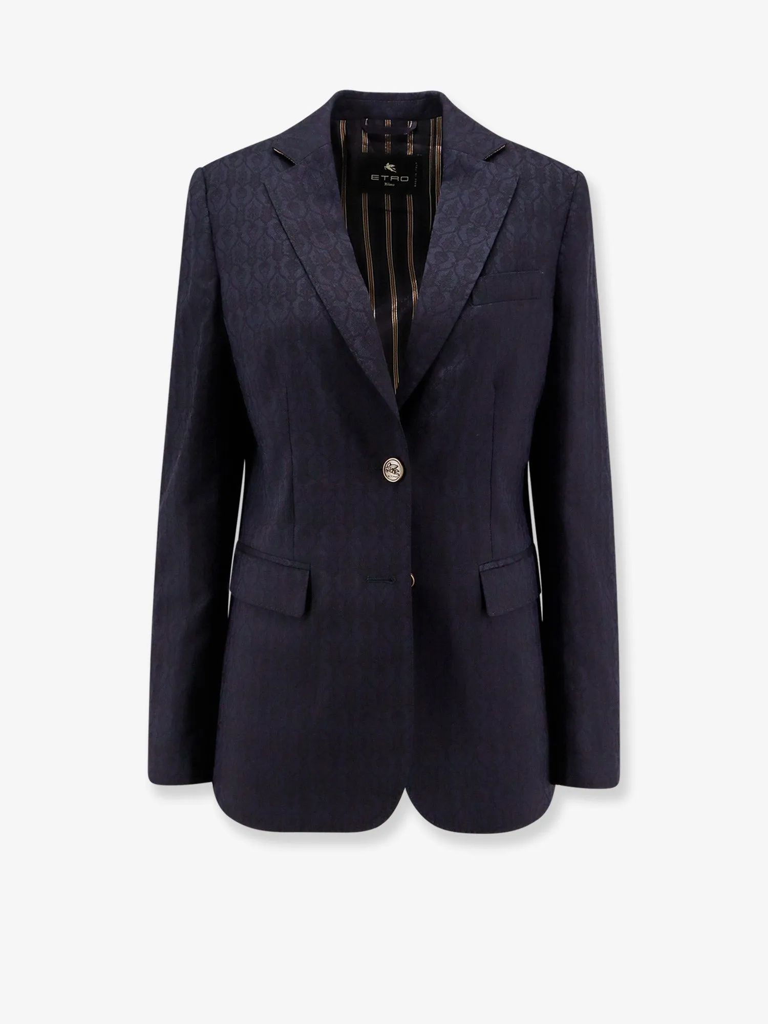Etro Single-breasted wool blazer with iconic pattern sold by Siebentaschen
