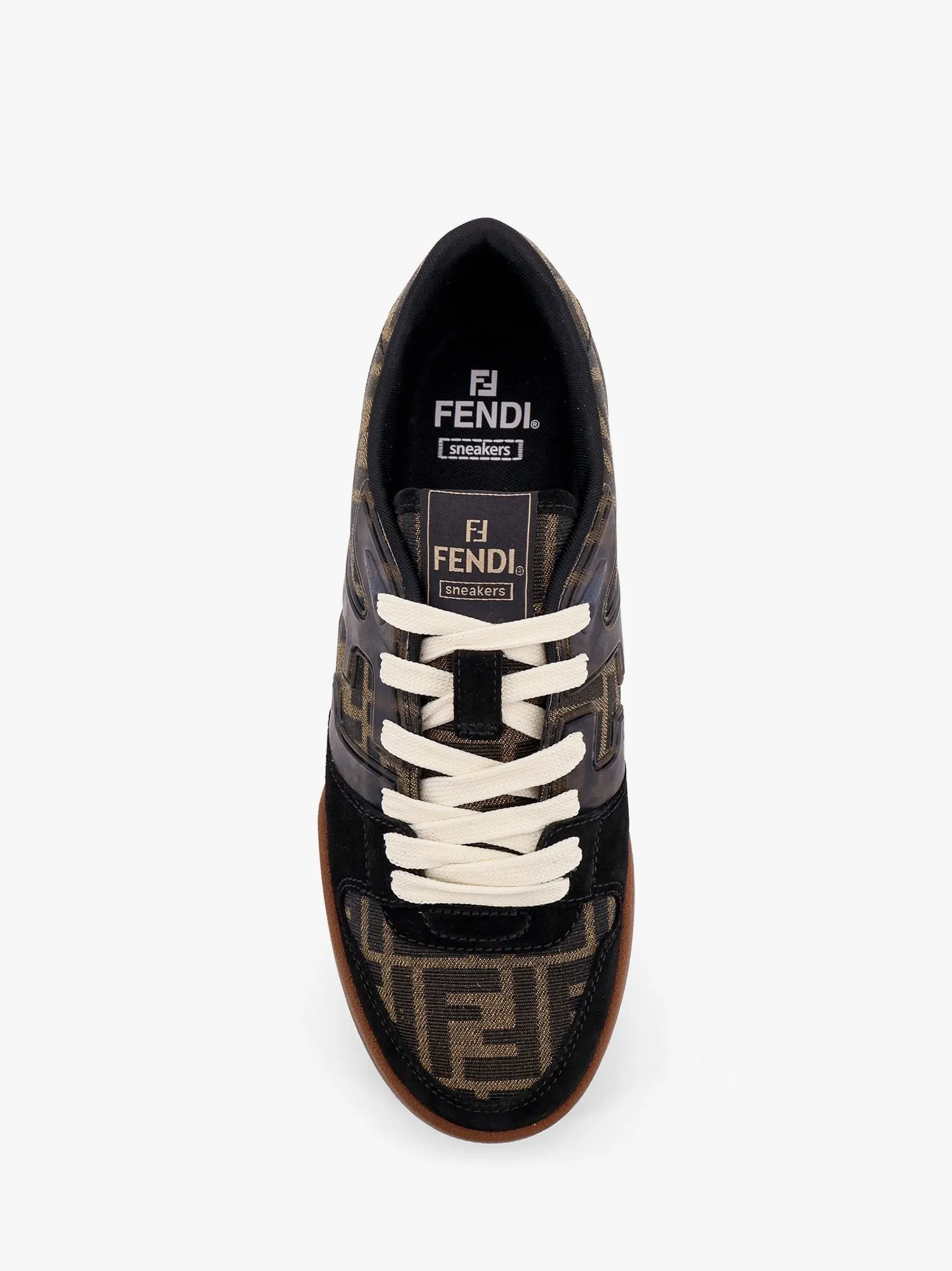 Fendi Fendi Match low-top FF jacquard fabric and suede sneakers sold by Siebentaschen product image thumbnail 5