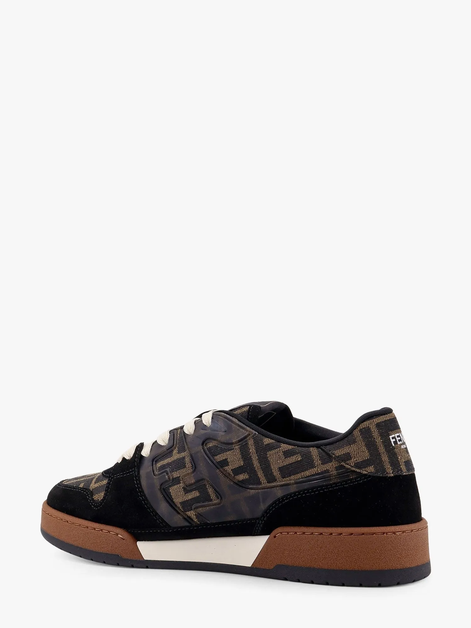 Fendi Fendi Match low-top FF jacquard fabric and suede sneakers sold by Siebentaschen product image thumbnail 3