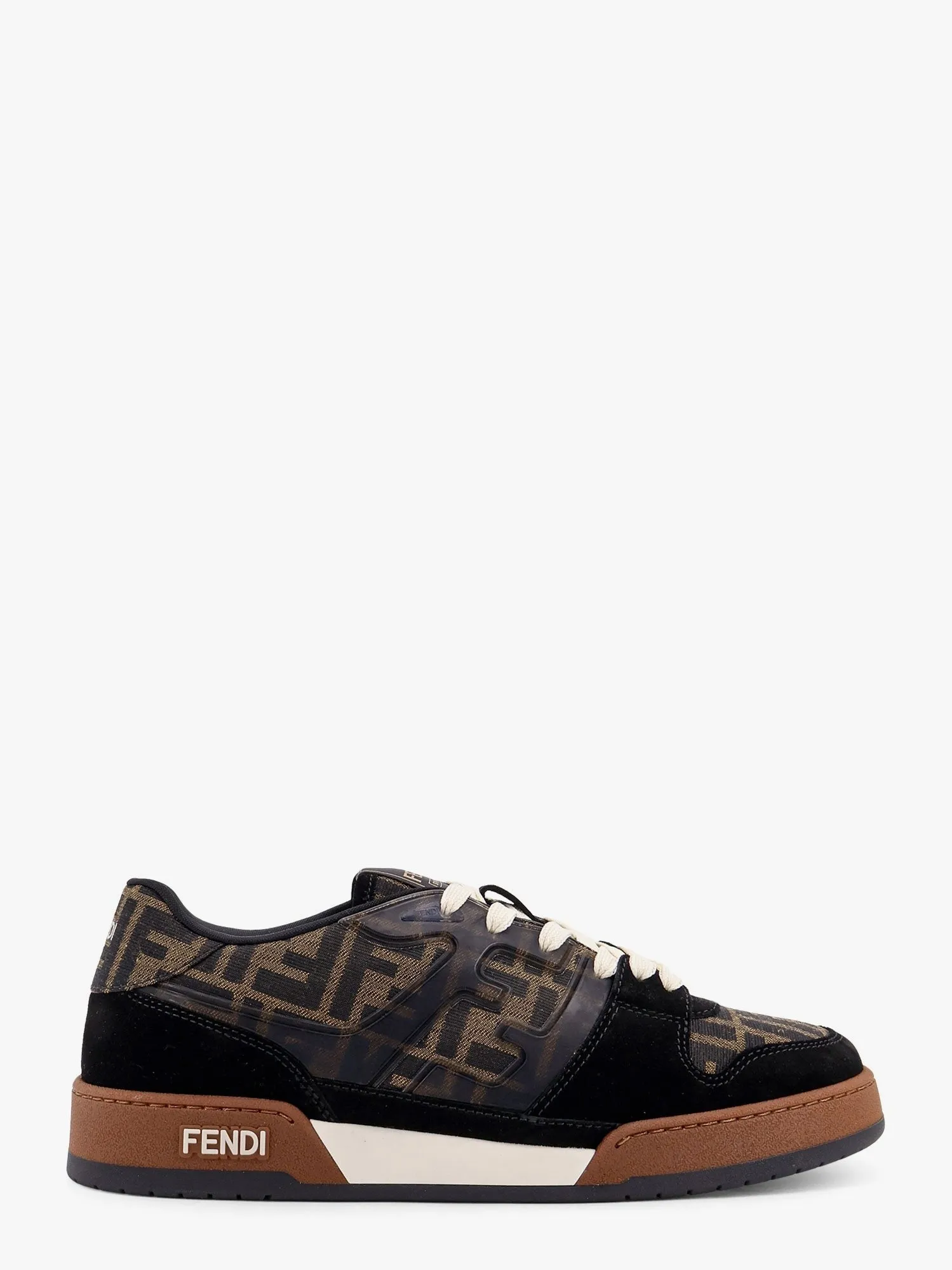 Fendi Fendi Match low-top FF jacquard fabric and suede sneakers sold by Siebentaschen