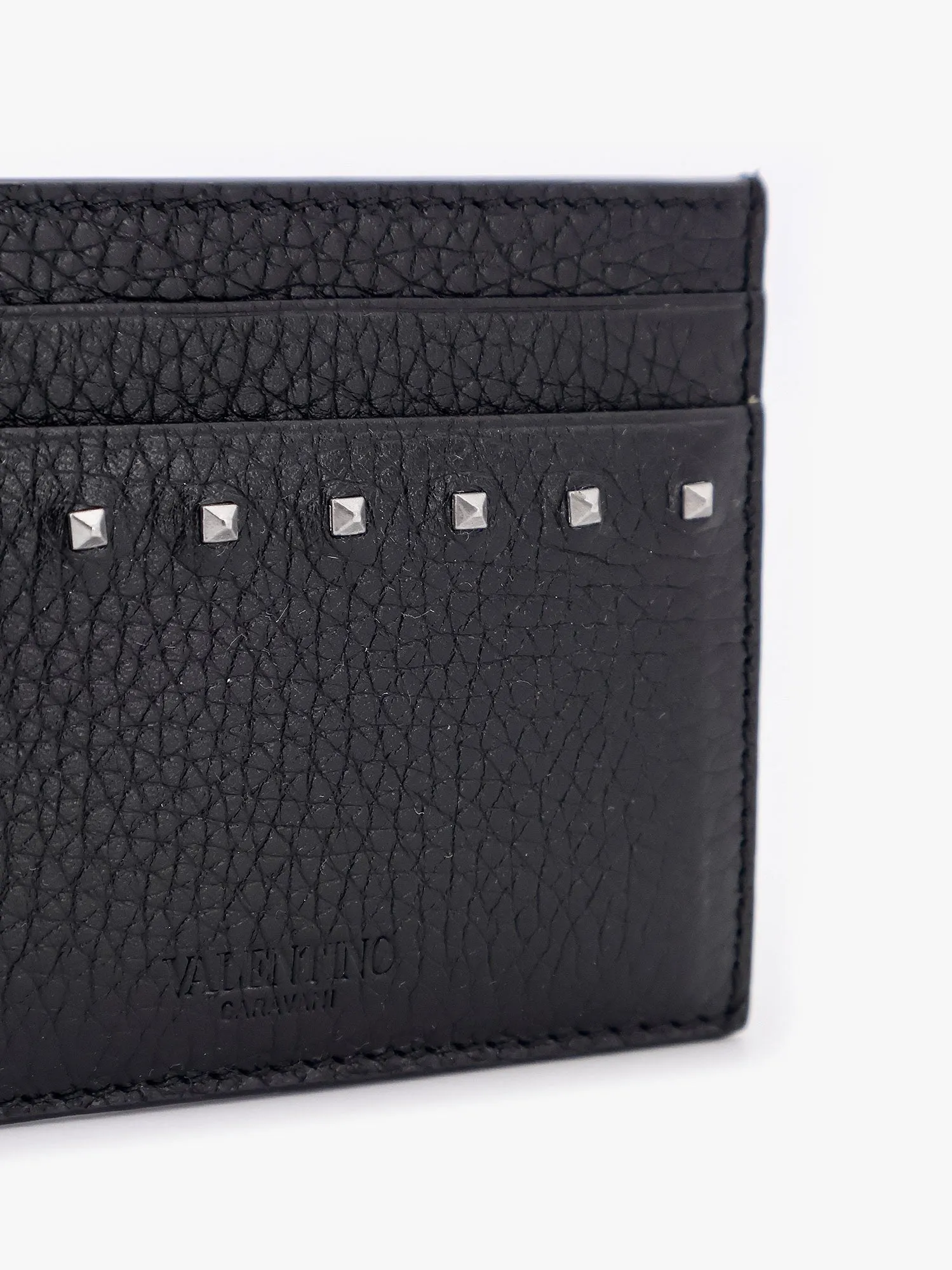 Valentino Garavani Leather card holder with stud detail sold by Siebentaschen product image thumbnail 3
