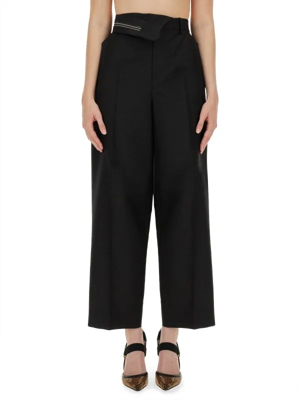 Fendi PANTS WITH ASYMMETRICAL WAIST sold by Siebentaschen
