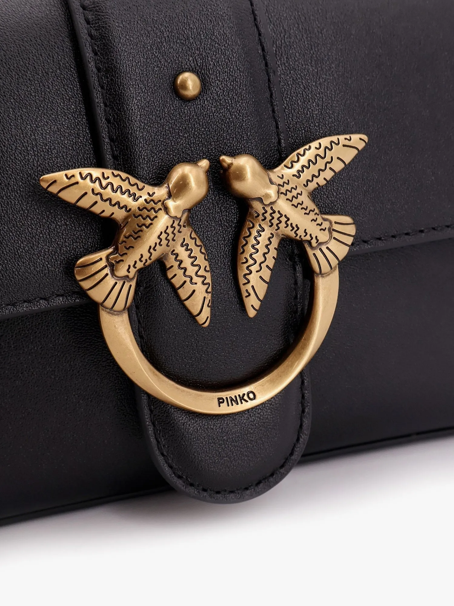 Pinko Love one mini leather shoulder bag sold by Siebentaschen product image thumbnail 5