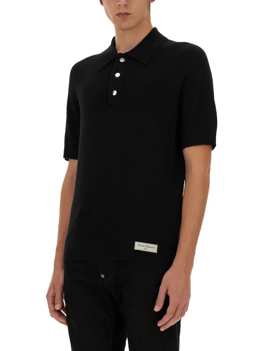 Balmain MERINO WOOL POLO SHIRT sold by Siebentaschen product image thumbnail 4