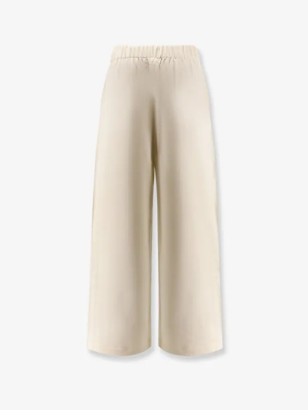 Max Mara Filovia jogger silk and cotton trousers sold by Siebentaschen