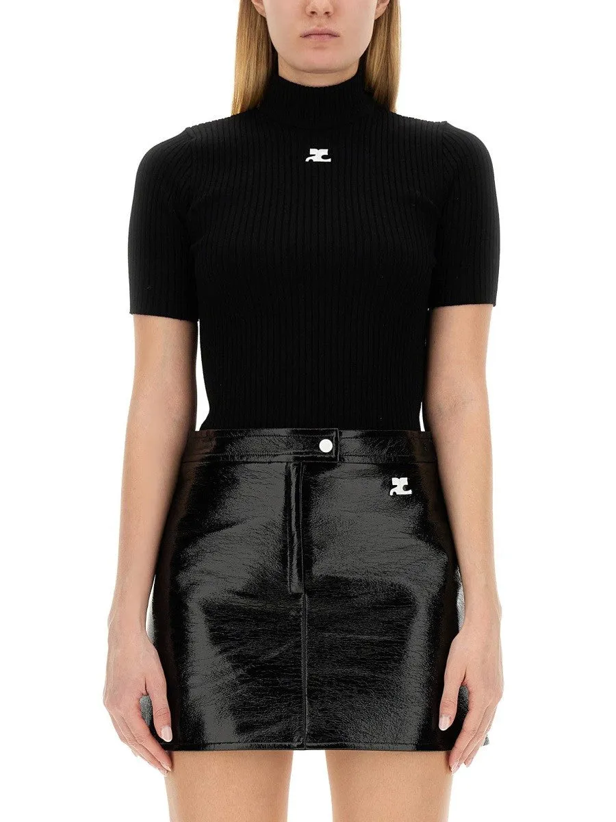 COURREGES "REEDITION" KNITTED T-SHIRT sold by Siebentaschen