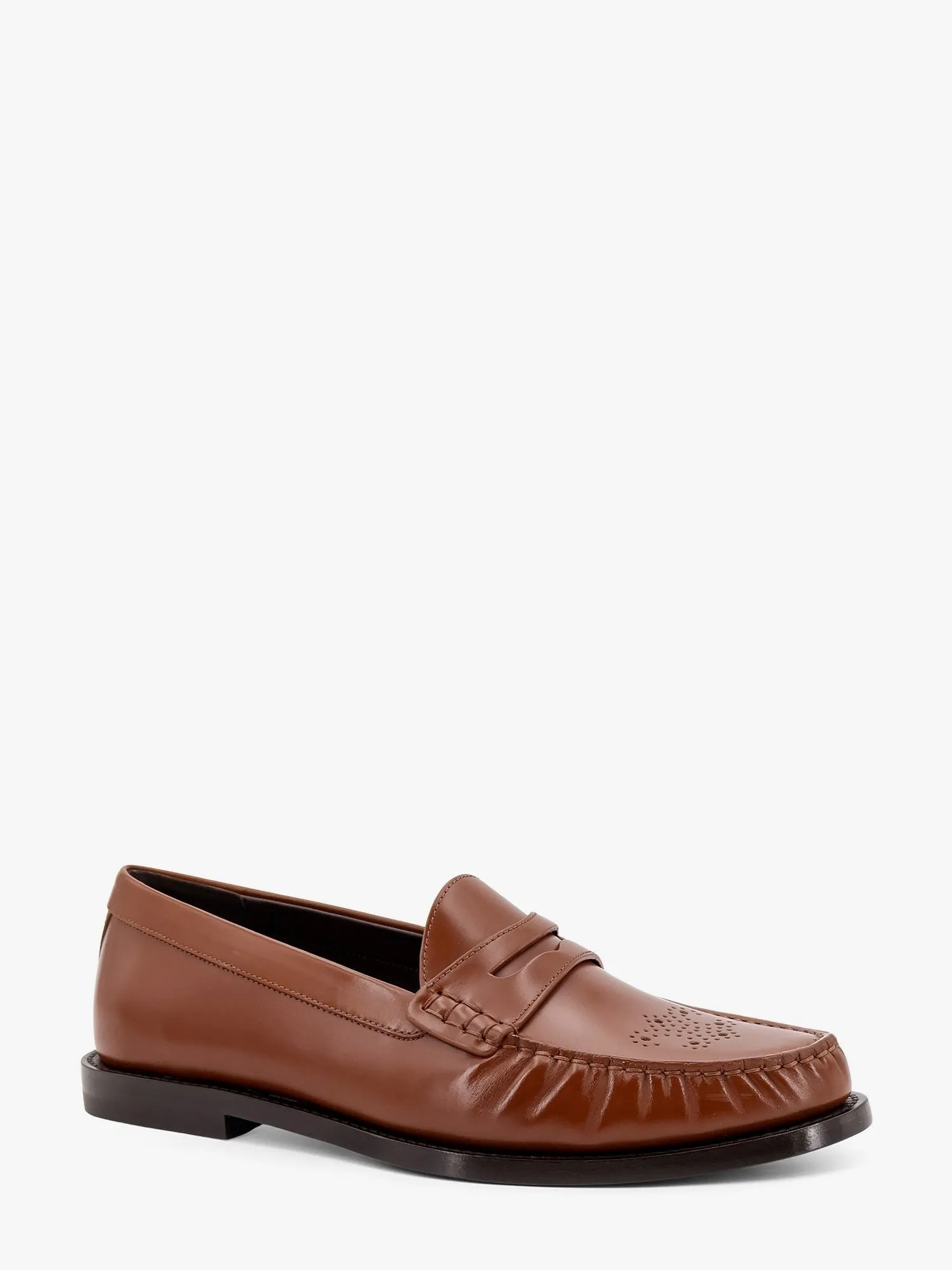 Celine Vivienne leather loafer with perforated triomphe logo sold by Siebentaschen product image thumbnail 2