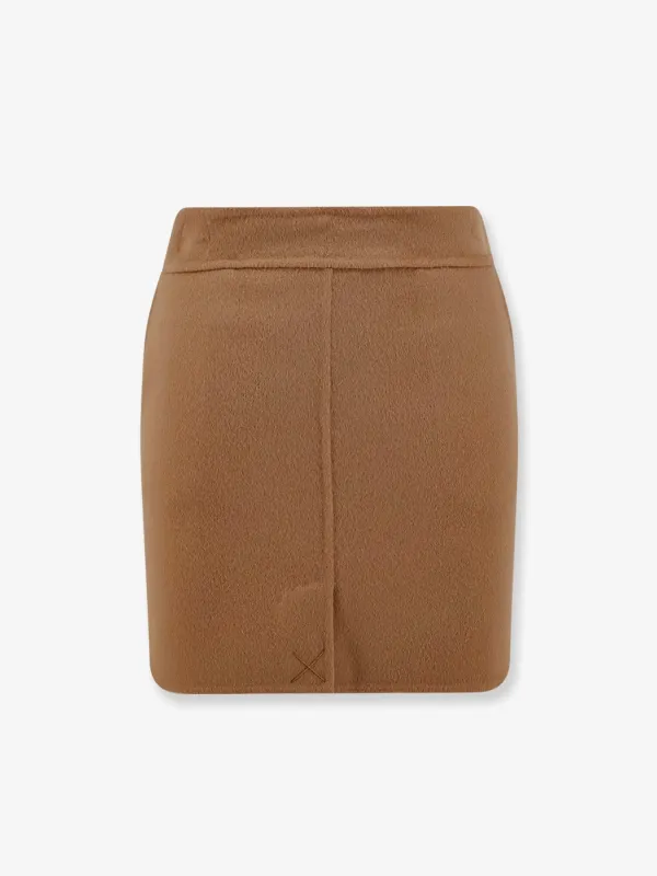 Semicouture Wool mini skirt sold by Siebentaschen