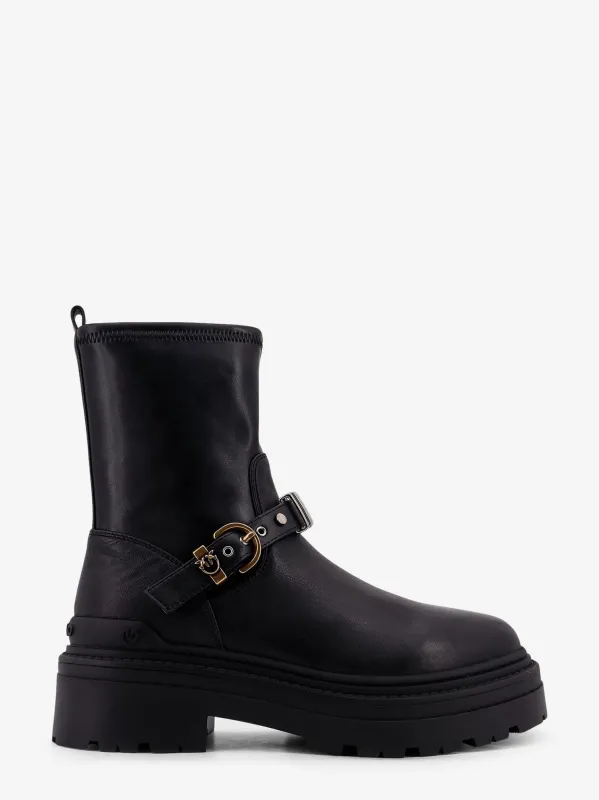 Pinko Mia 27 leather boots sold by Siebentaschen