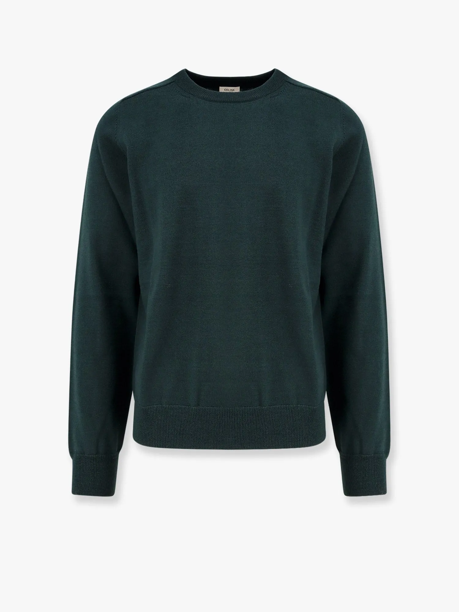 Celine Wool sweater with embroidered logo on the front sold by Siebentaschen