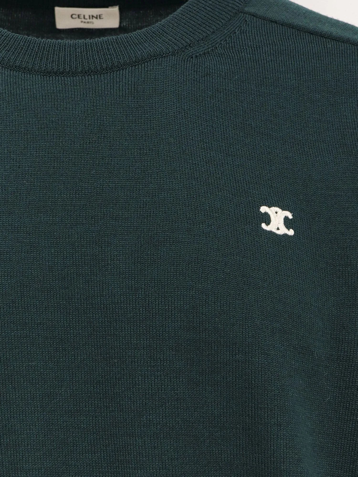 Celine Wool sweater with embroidered logo on the front sold by Siebentaschen product image thumbnail 3