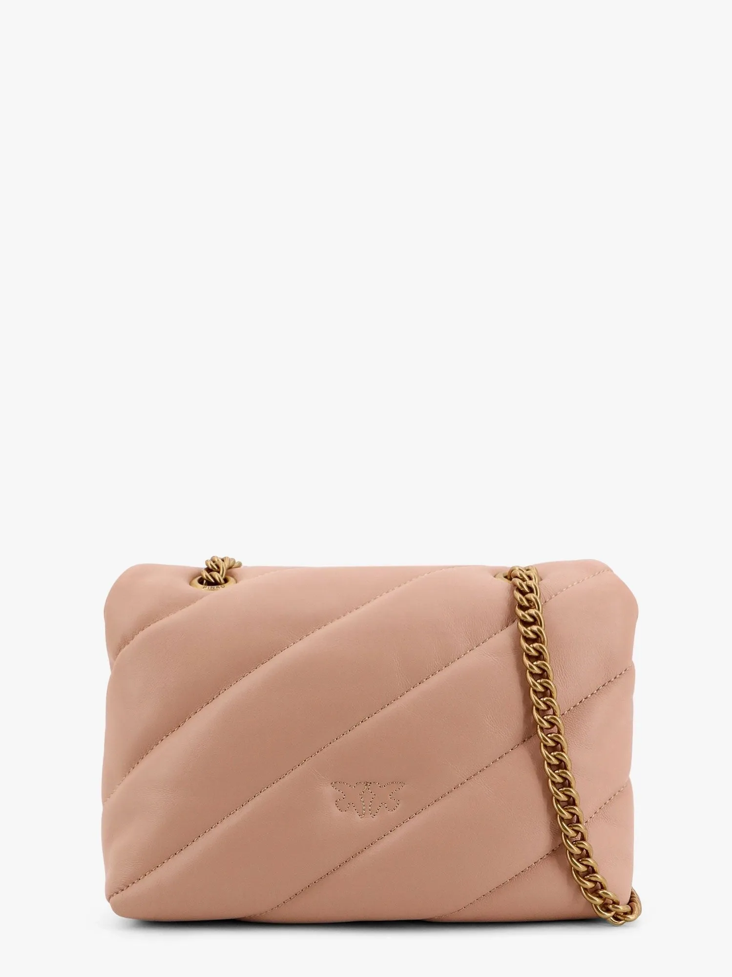 Pinko Matelassé leather shoulder bag with iconic love birds buckle sold by Siebentaschen product image thumbnail 2