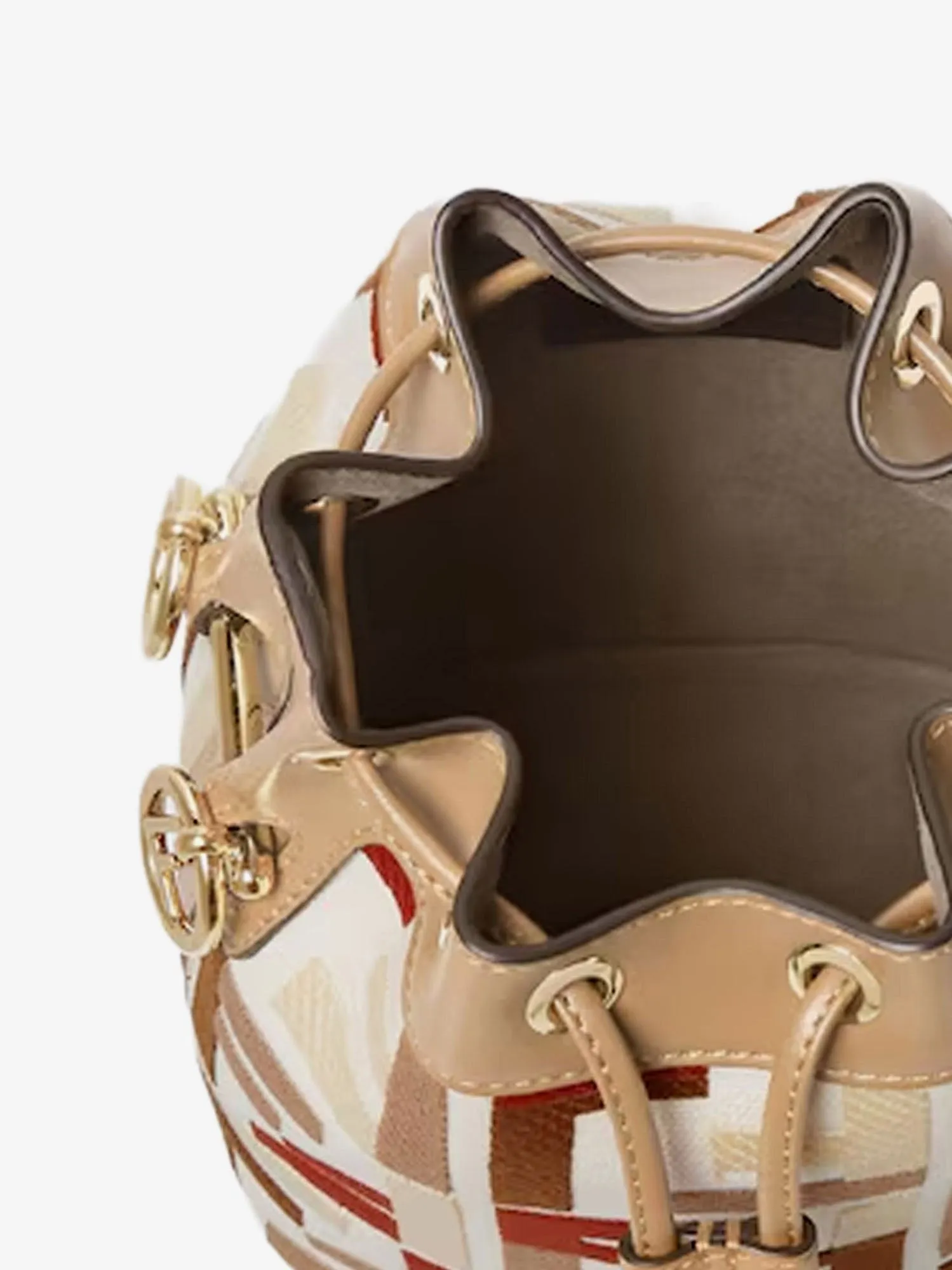 Fendi Mon Tresor FF jacquard fabric and leather bucket bag sold by Siebentaschen product image thumbnail 4