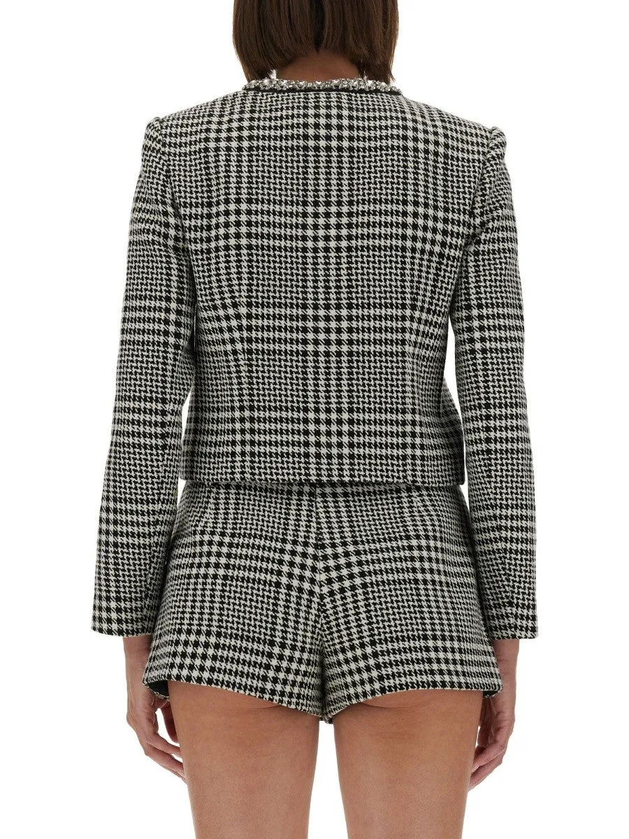 SELF-PORTRAIT HOUNDSTOOTH JACKET WITH CRYSTALS sold by Siebentaschen product image thumbnail 3