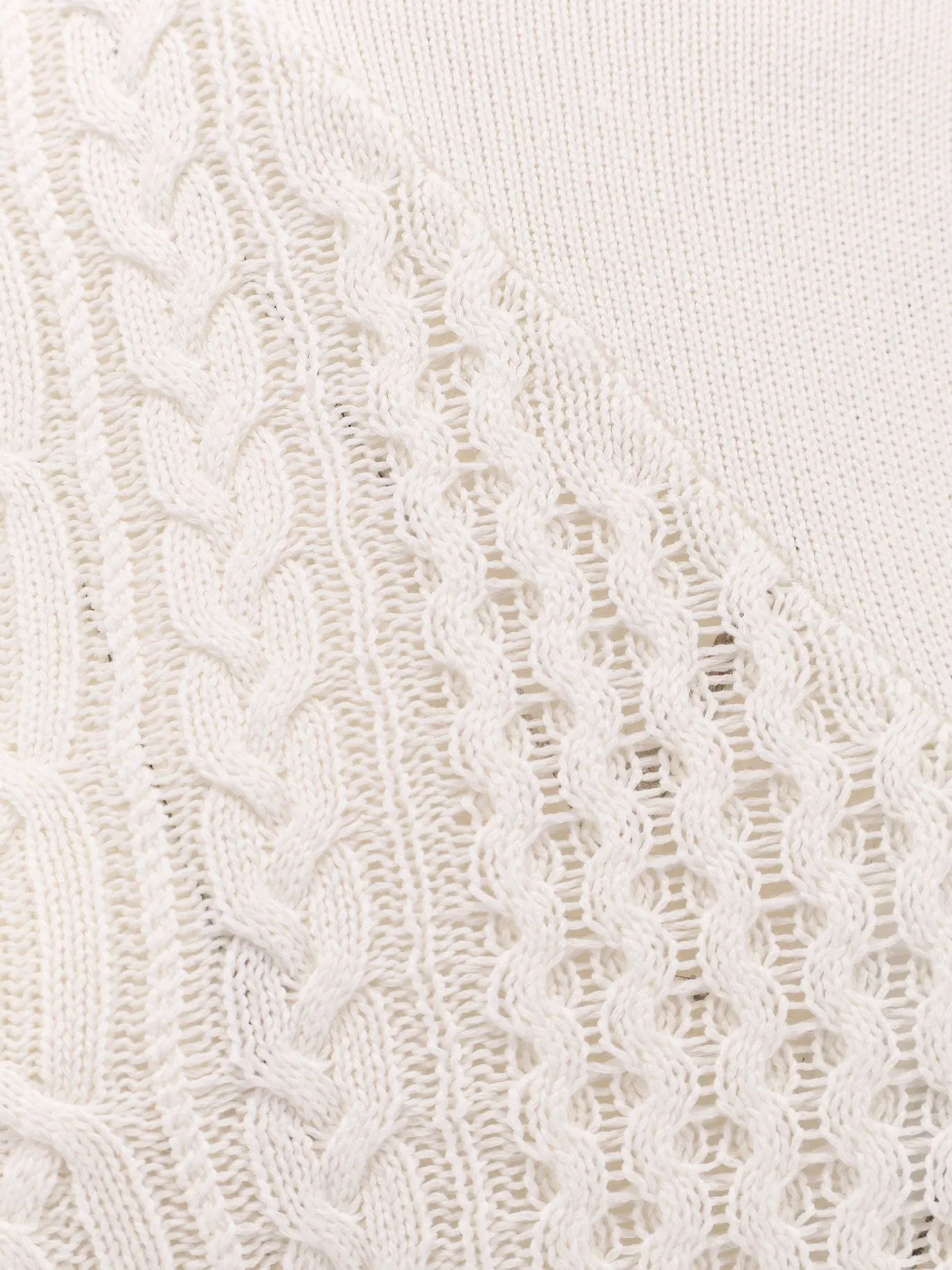 SACAI Asymmetrical cotton blend sweater sold by Siebentaschen product image thumbnail 3