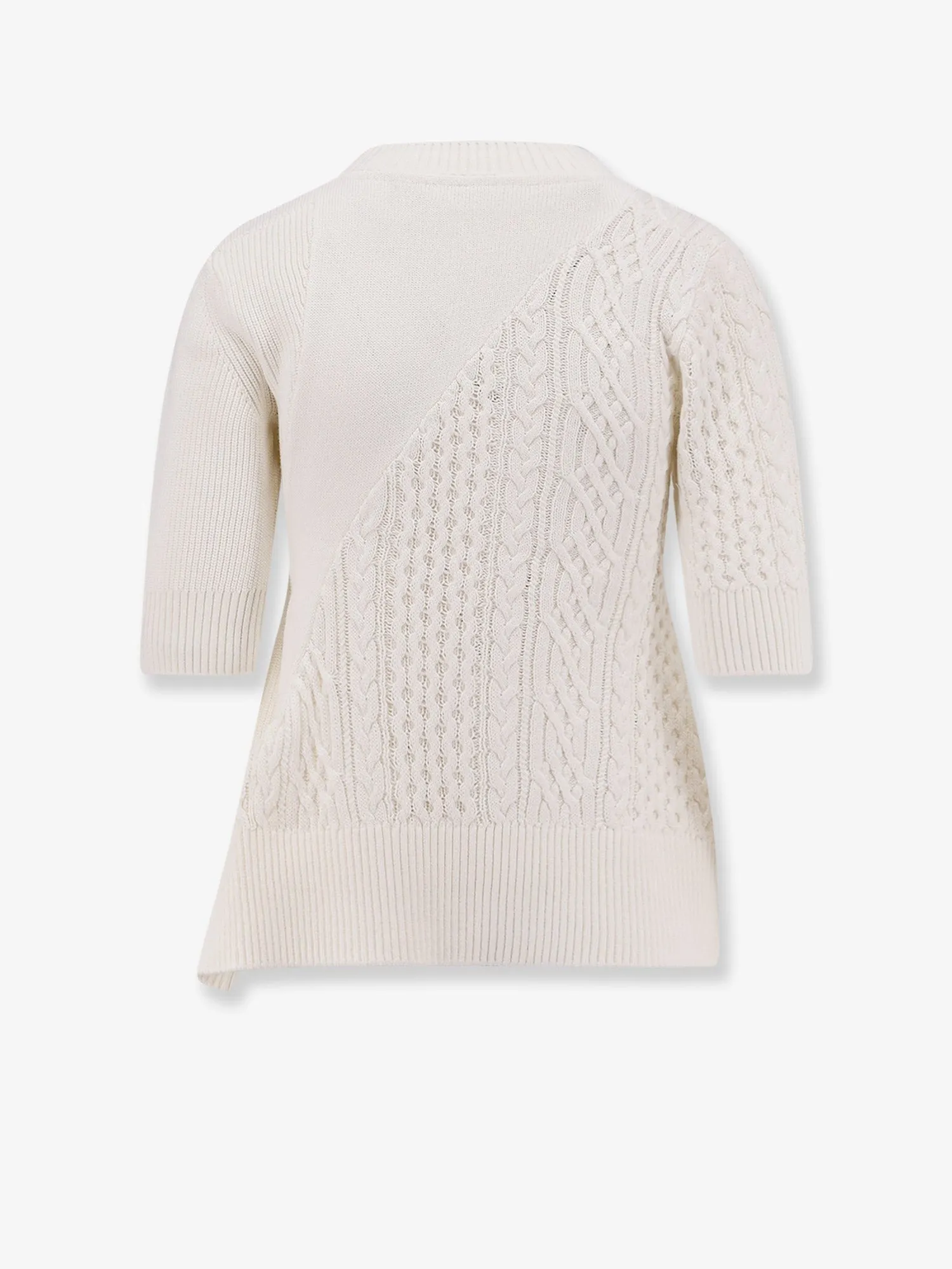 SACAI Asymmetrical cotton blend sweater sold by Siebentaschen product image thumbnail 2