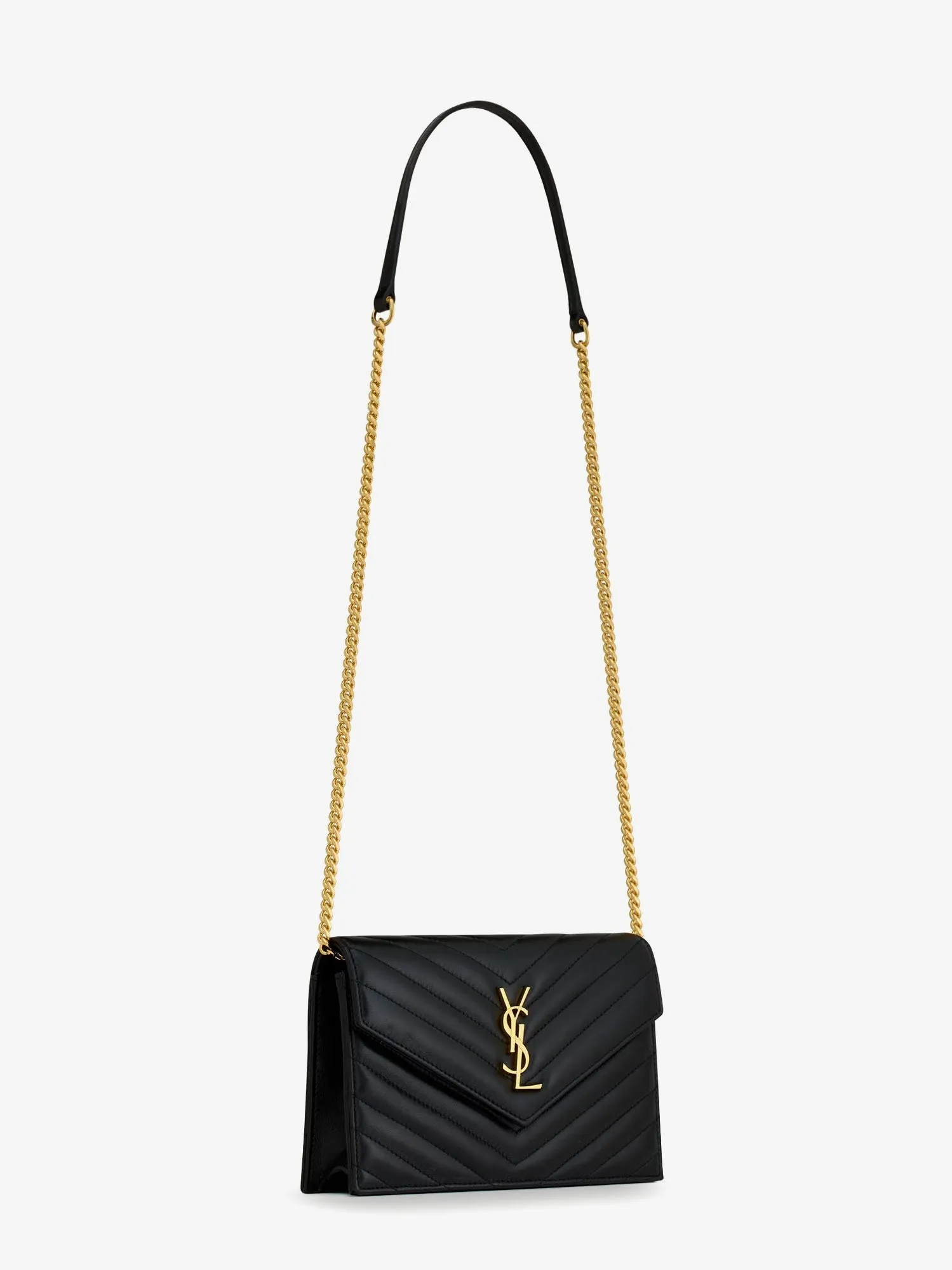 Saint Laurent Envelope matelassé lather shoulder bag sold by Siebentaschen product image thumbnail 3