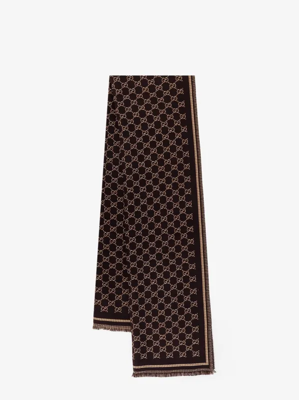 Gucci Wool GG scarf sold by Siebentaschen