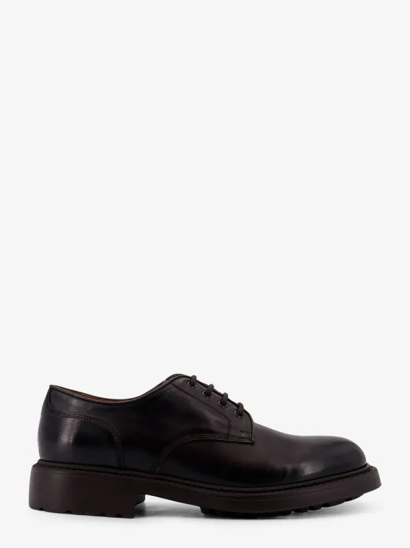 Doucal'S Derby leather lace-up shoe sold by Siebentaschen