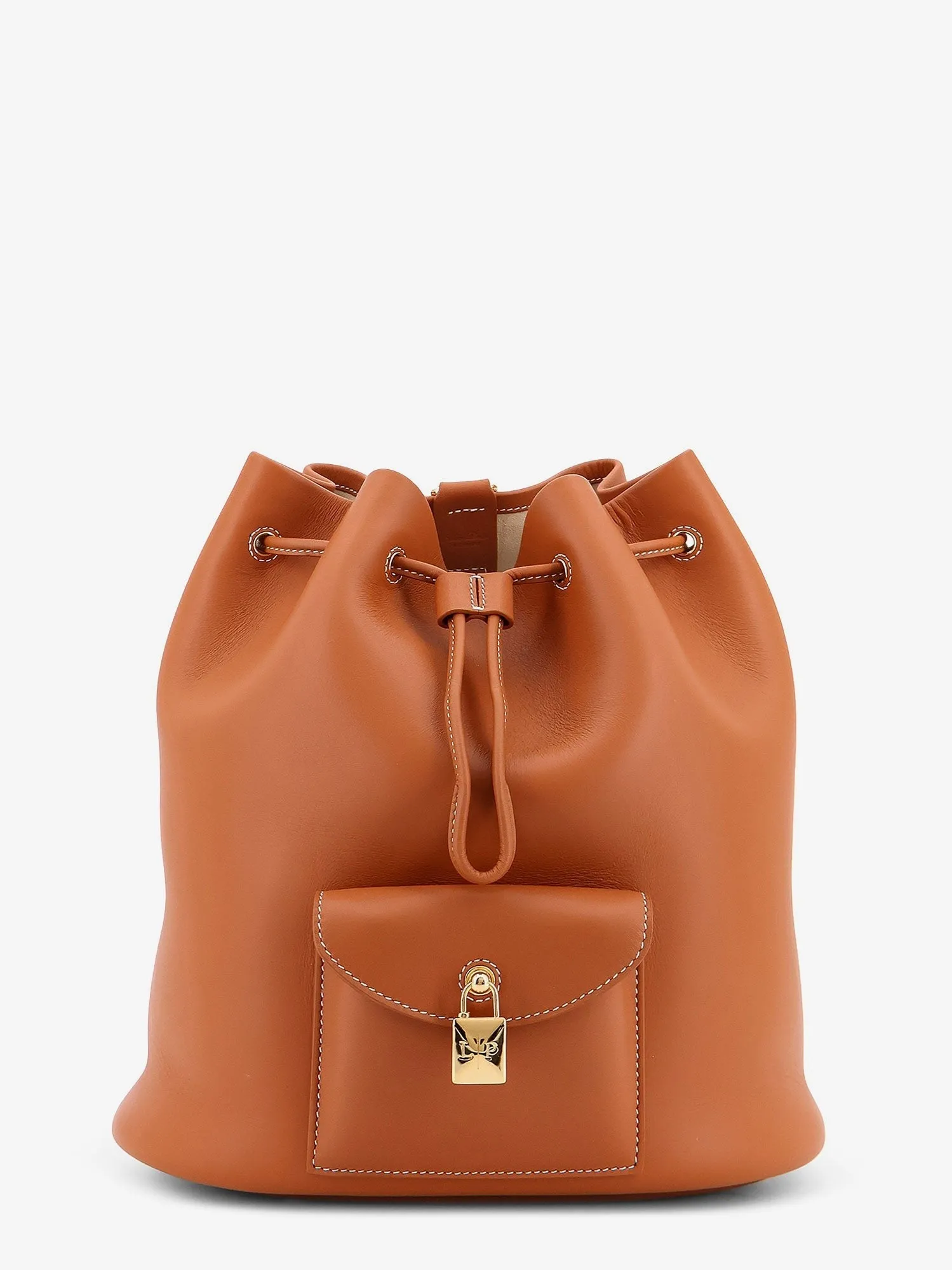 LORO PIANA Extra Drawstring L27 leather backpack sold by Siebentaschen