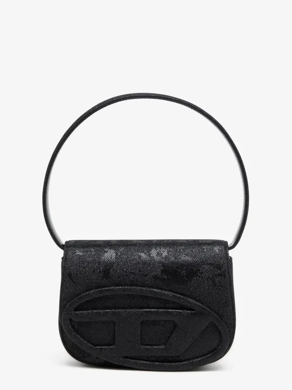 Diesel 1DR glitter fabric shoulder bag sold by Siebentaschen