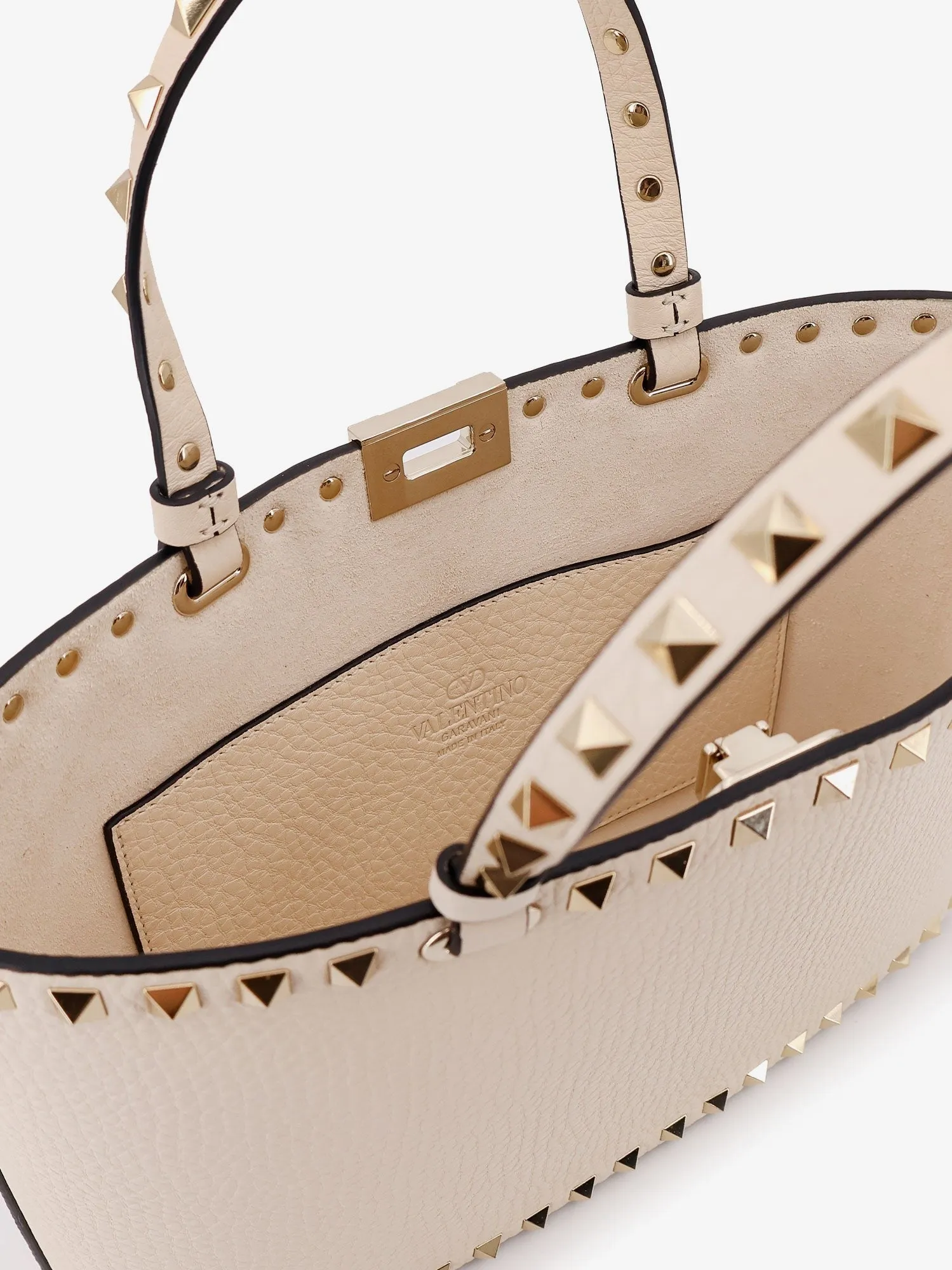 Valentino Garavani Rockstud Small Tote Valentino Garavani leather shoulder bag sold by Siebentaschen product image thumbnail 4